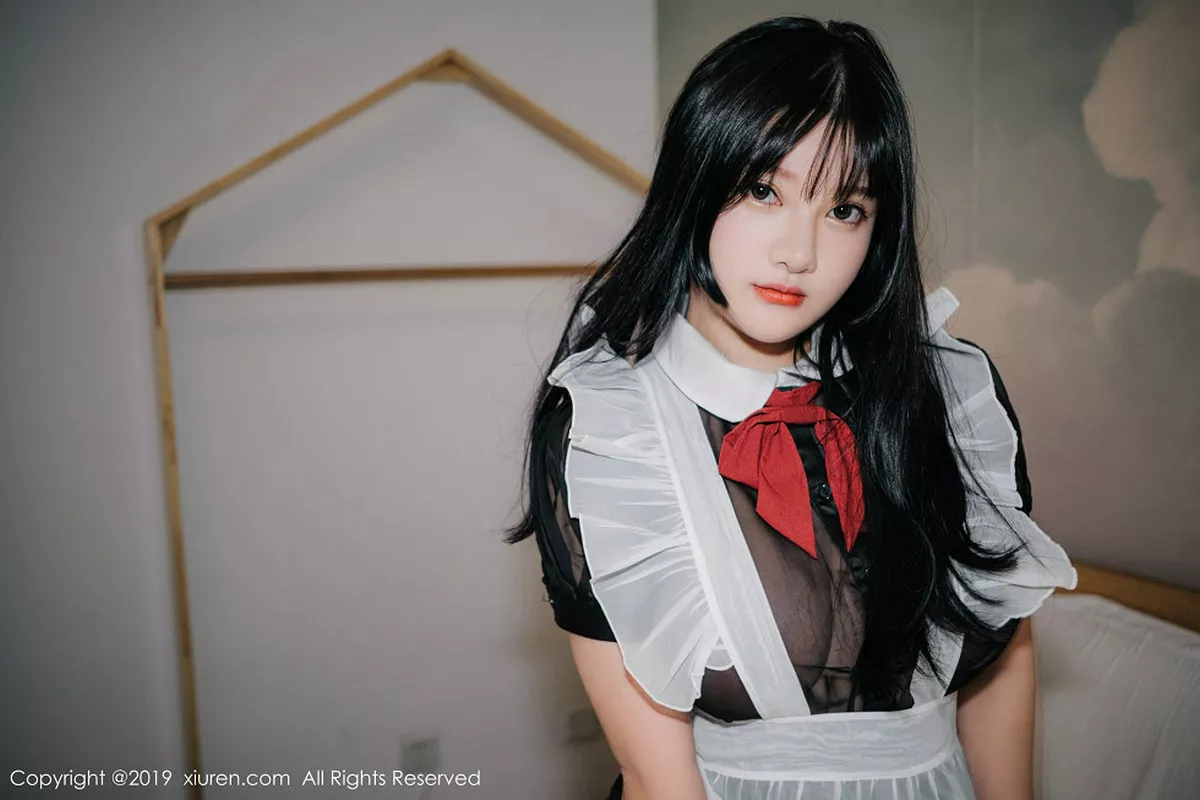 秀人集.com_[XiuRen秀人网]No.1824_嫩模小尤奈私房性感女仆装+黑色透视装秀豪乳妩媚诱惑写真70P