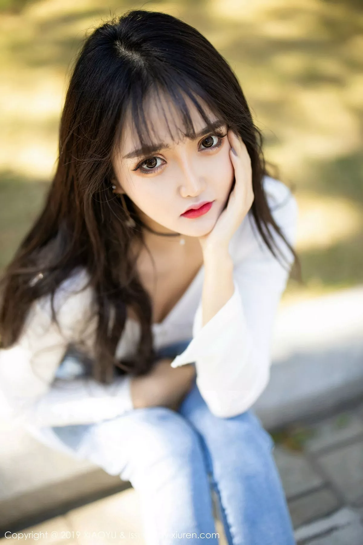 秀人集.com_[XiaoYu画语界]Vol.212_嫩模Miko酱吖私房脱紧身牛仔裤露超薄肉丝撩人诱惑写真108P