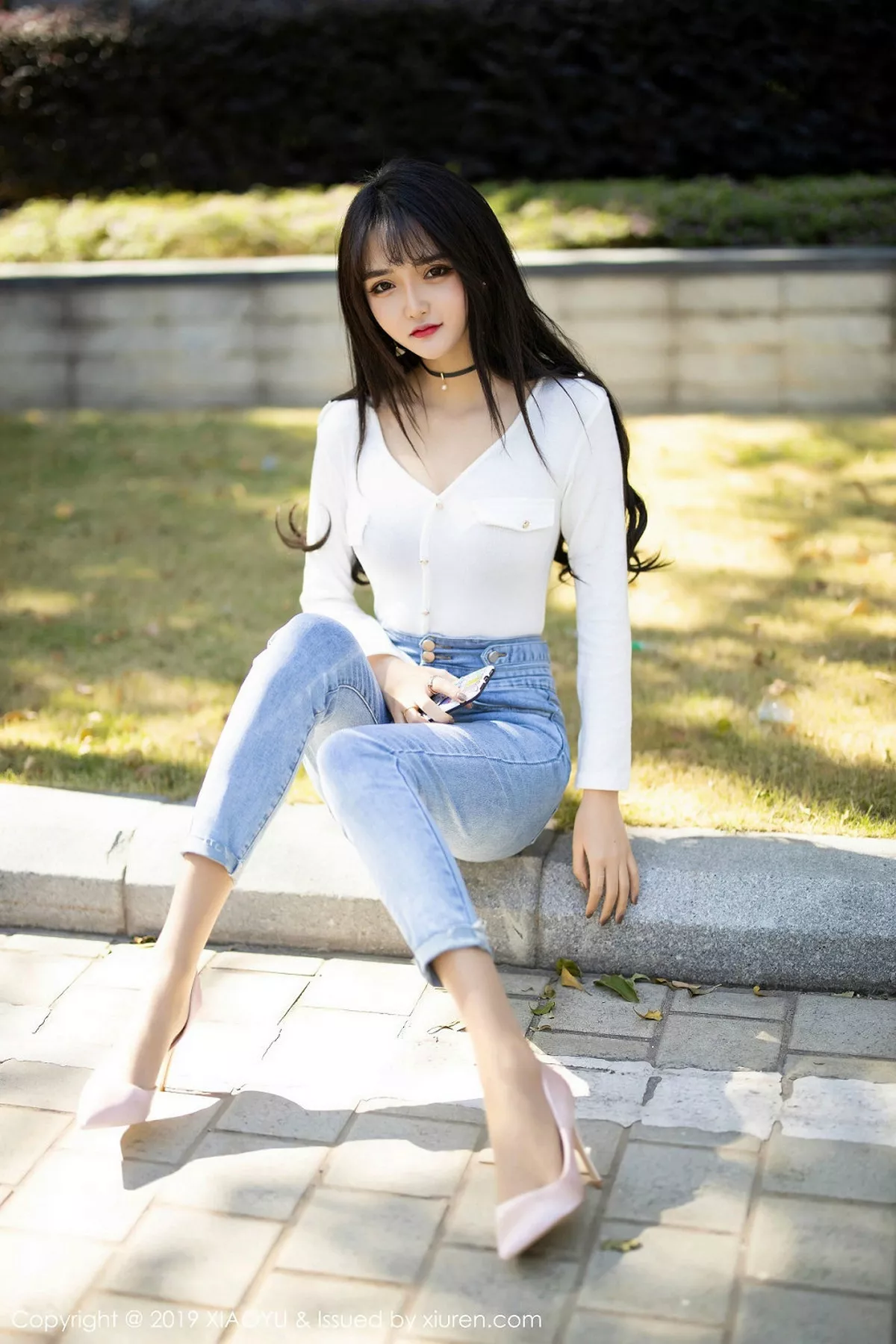 秀人集.com_[XiaoYu画语界]Vol.212_嫩模Miko酱吖私房脱紧身牛仔裤露超薄肉丝撩人诱惑写真108P