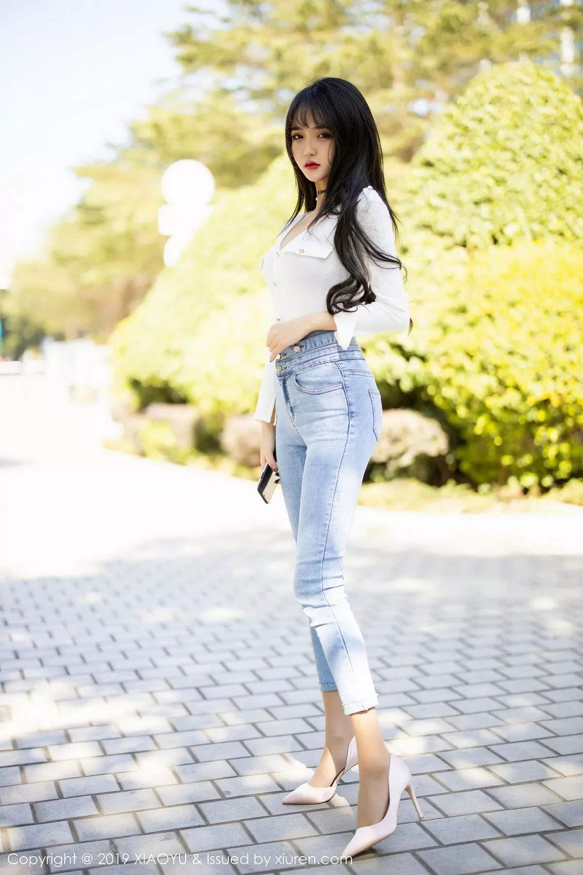 秀人集.com_[XiaoYu画语界]Vol.212_嫩模Miko酱吖私房脱紧身牛仔裤露超薄肉丝撩人诱惑写真108P