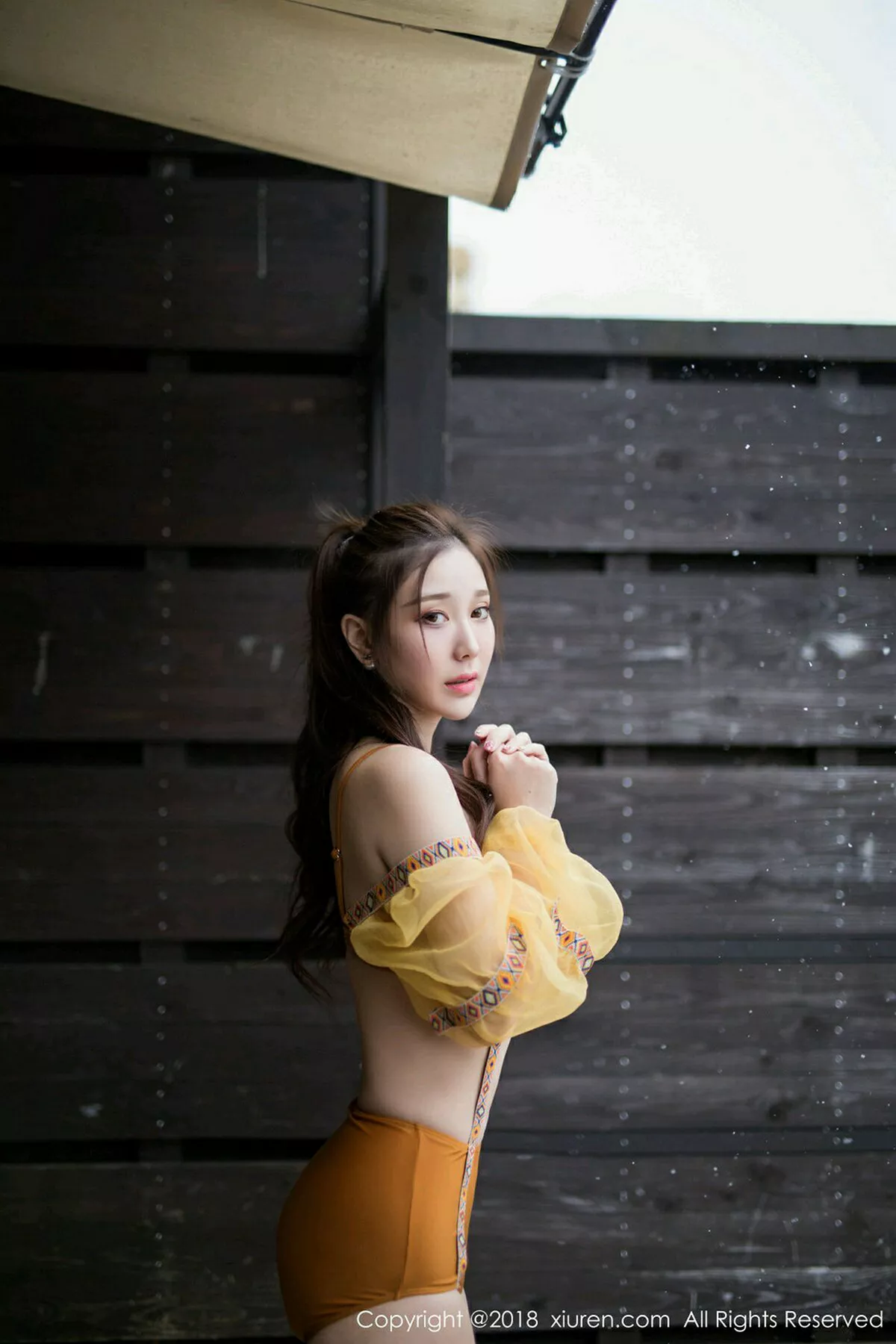 秀人集.com_[XiuRen秀人网]No.1236_女神淼淼萌萌哒北海道旅拍白色连体内衣温泉湿身诱惑写真59P