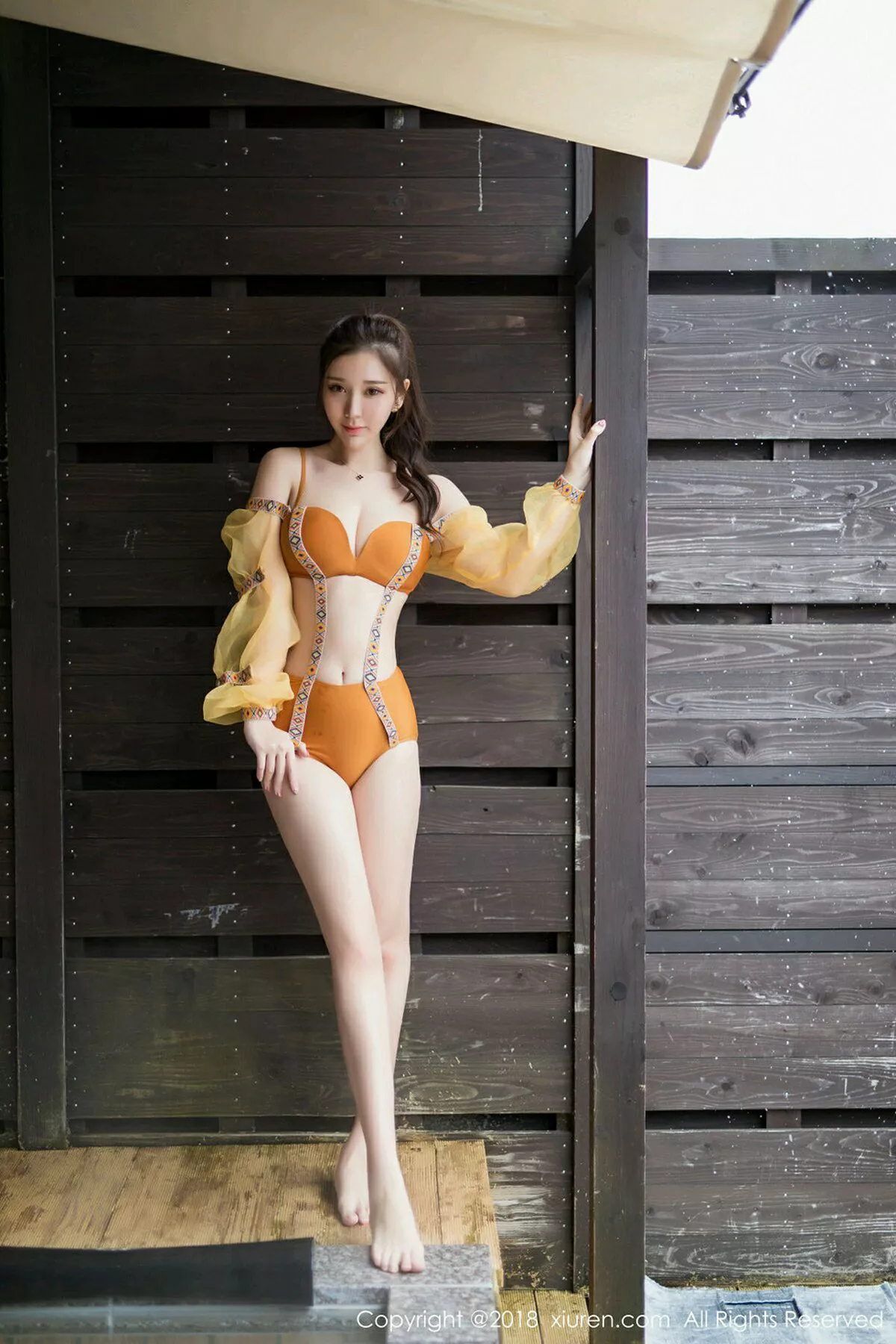 秀人集.com_[XiuRen秀人网]No.1236_女神淼淼萌萌哒北海道旅拍白色连体内衣温泉湿身诱惑写真59P