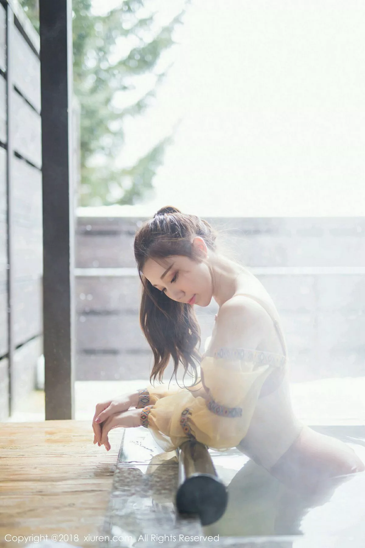 秀人集.com_[XiuRen秀人网]No.1236_女神淼淼萌萌哒北海道旅拍白色连体内衣温泉湿身诱惑写真59P