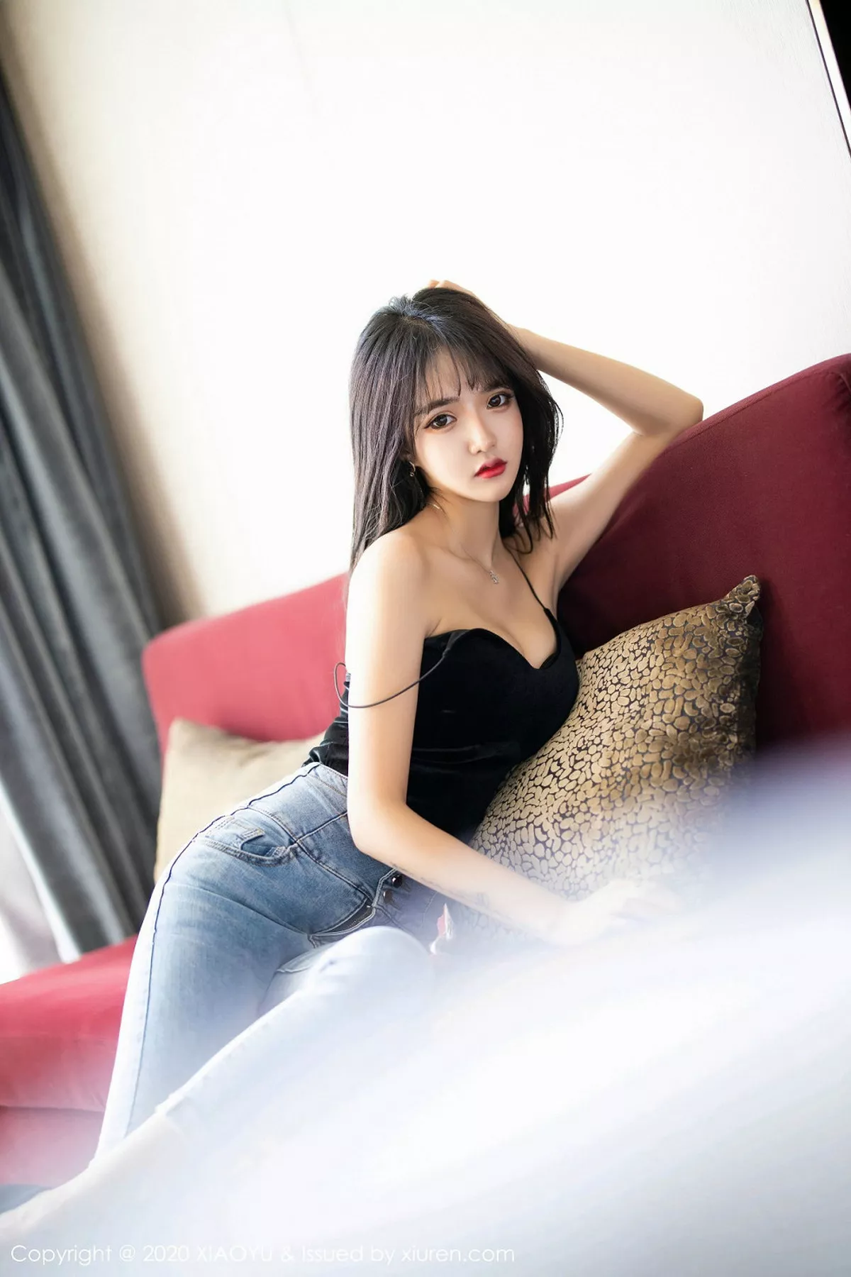 秀人集.com_[XiaoYu画语界]Vol.235_嫩模Miko酱吖私房床上性感黑色内衣秀火辣身材诱惑写真103P