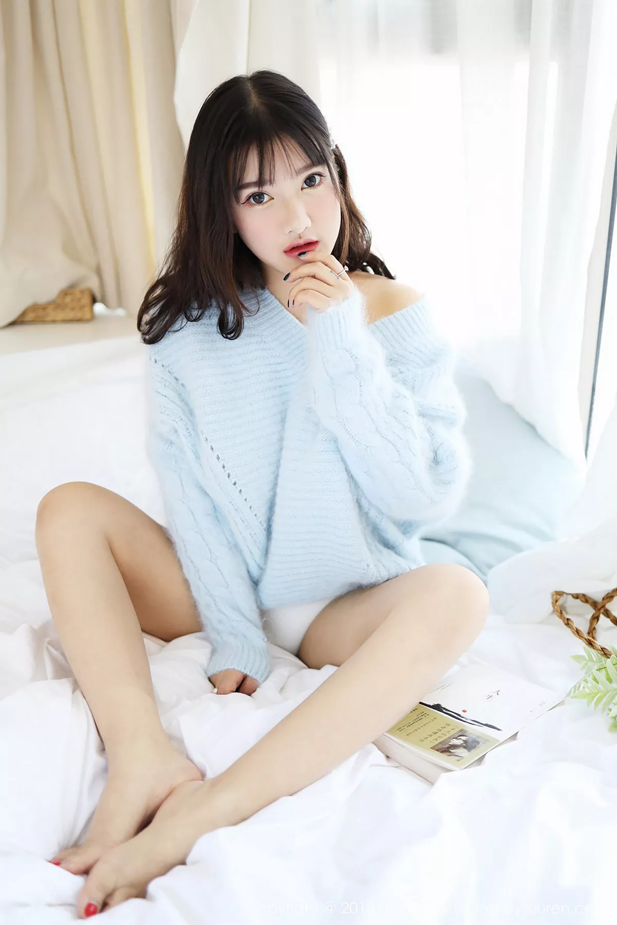 秀人集.com_[MyGirl美媛馆]Vol.338_嫩模小尤奈清新毛衣秀雪乳半脱内裤翘臀屁沟极致诱惑写真49P
