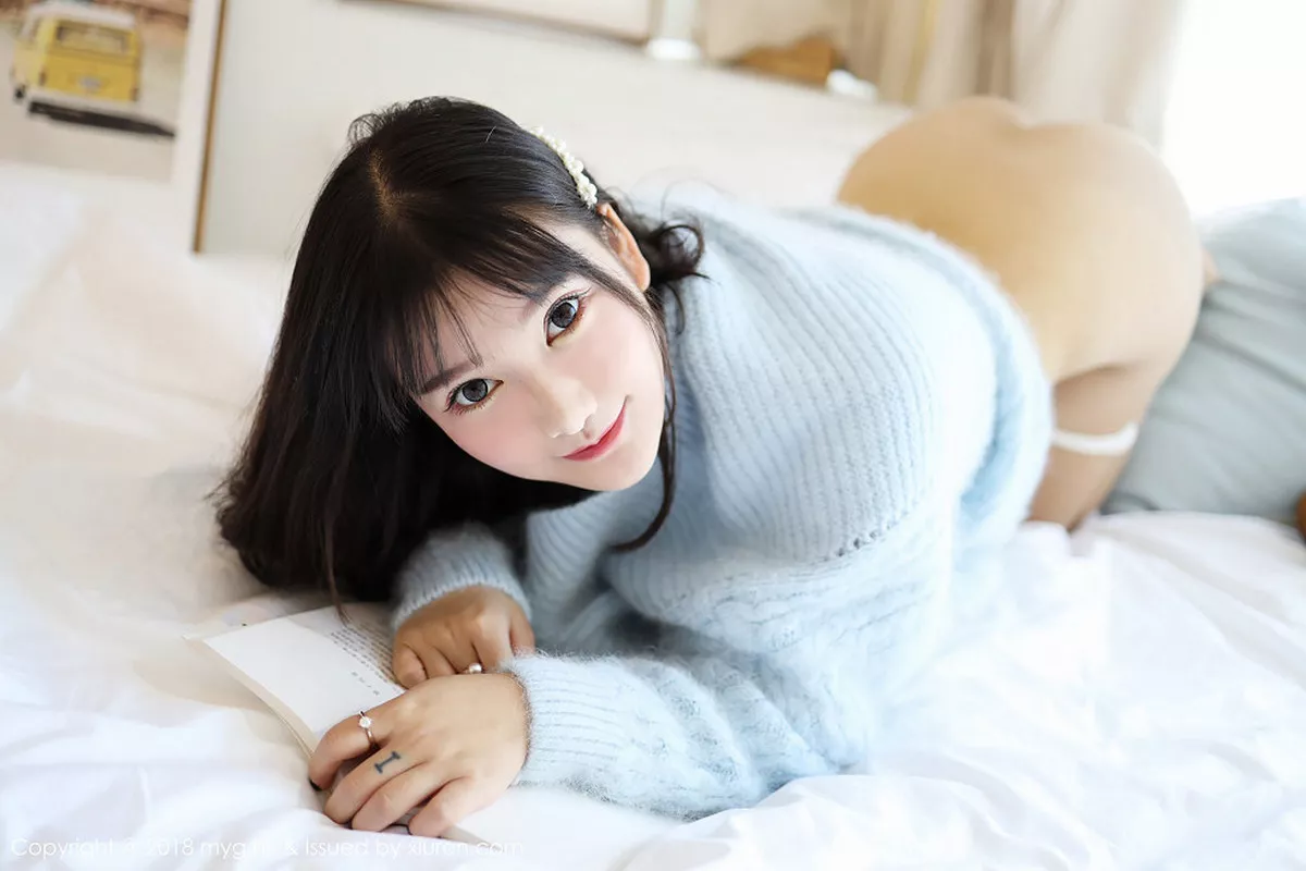 秀人集.com_[MyGirl美媛馆]Vol.338_嫩模小尤奈清新毛衣秀雪乳半脱内裤翘臀屁沟极致诱惑写真49P