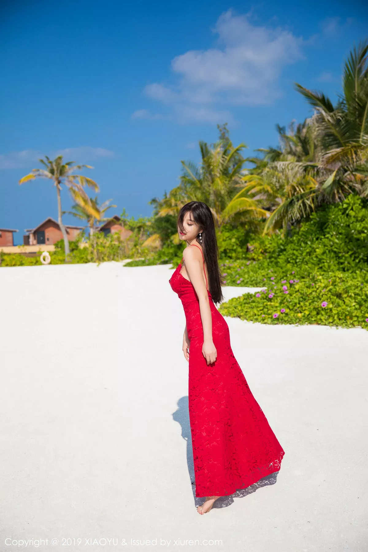 秀人集.com_[XiaoYu画语界]Vol.084_女神杨晨晨sugar马尔代夫旅拍牛仔裤配白色内衣诱惑写真52P