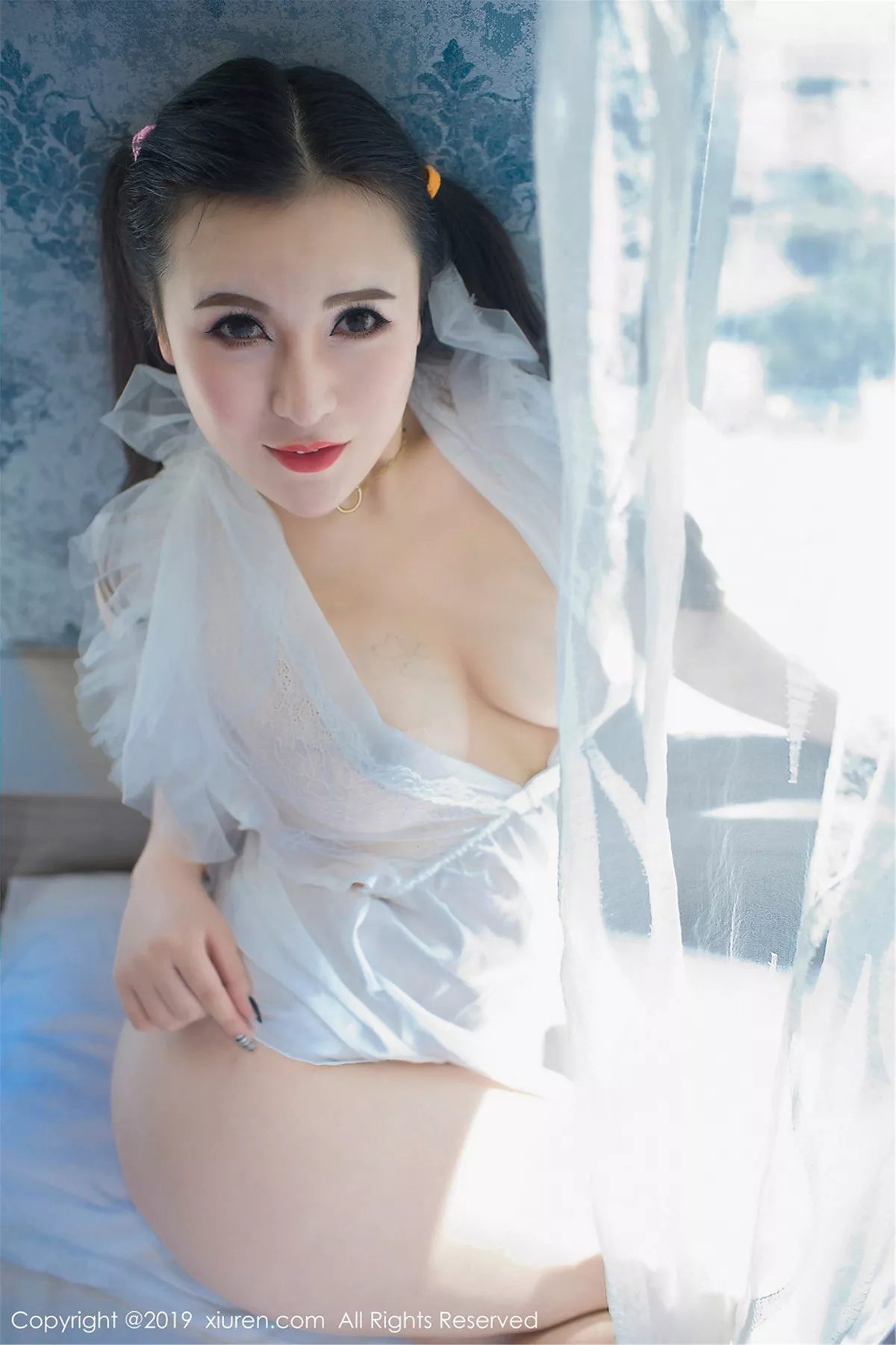 秀人集.com_[XiuRen秀人网]No.1588_嫩模伊诺私房白色情趣薄纱透视秀傲人豪乳惹火诱惑写真47P