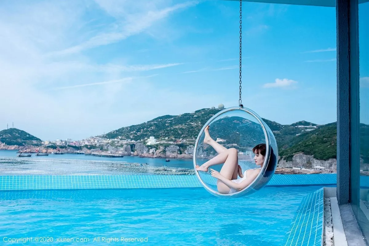 秀人集.com_[XiuRen秀人网]No.1998_嫩模沈梦瑶户外泳池性感白色蕾丝比基尼秀完美身材诱惑写真40P
