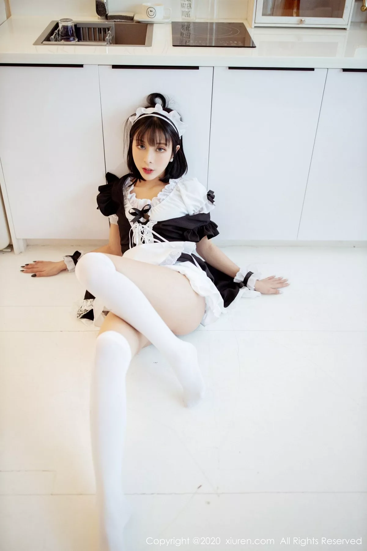 秀人集.com_[XiuRen秀人网]No.2008_嫩模陈小喵私房情趣女仆装半脱蕾丝内裤秀翘臀极致诱惑写真64P