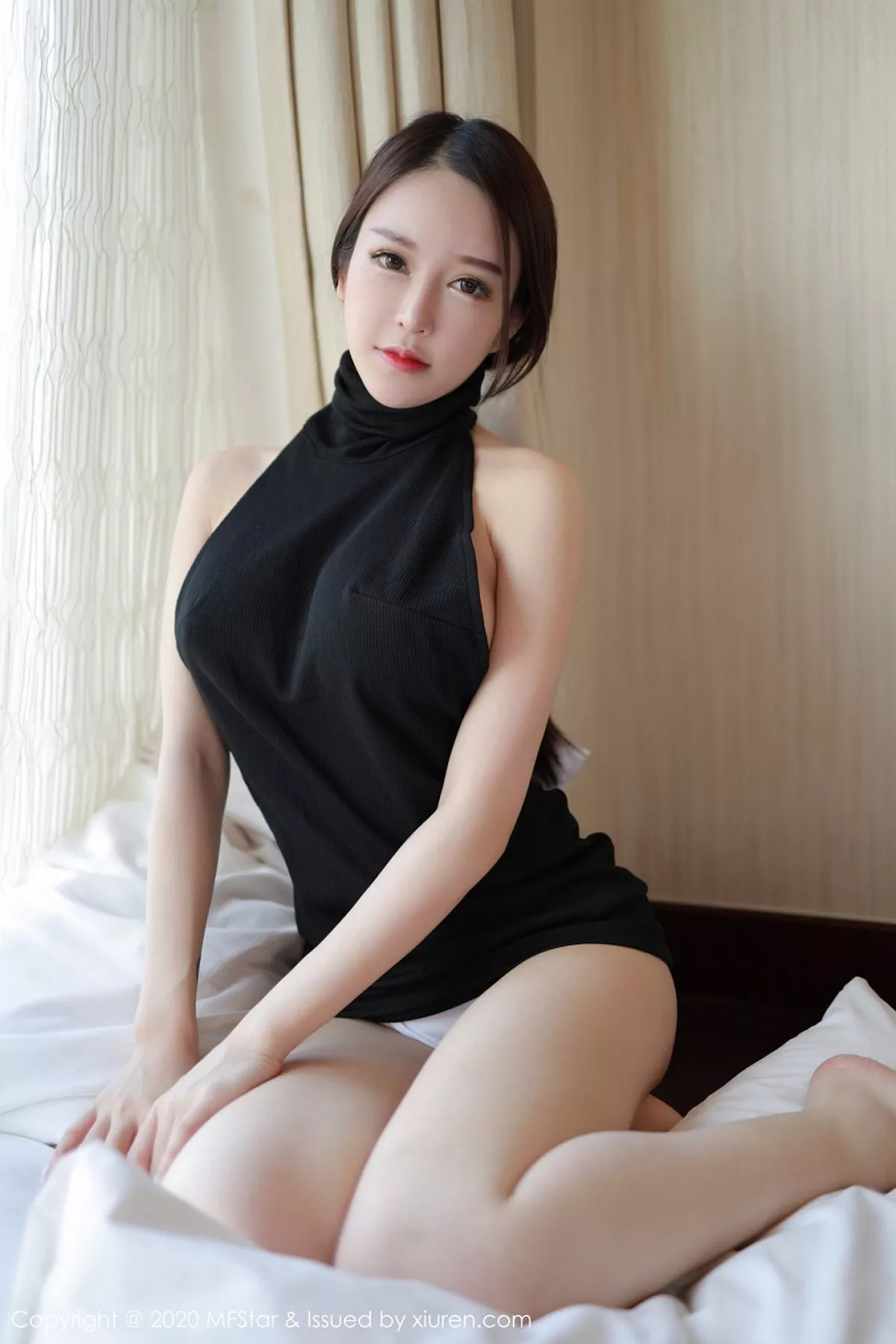 秀人集.com_[MFStar模范学院]Vol.274_嫩模玉兔miki私房黑色开背毛衣侧露豪乳惹火诱惑写真62P