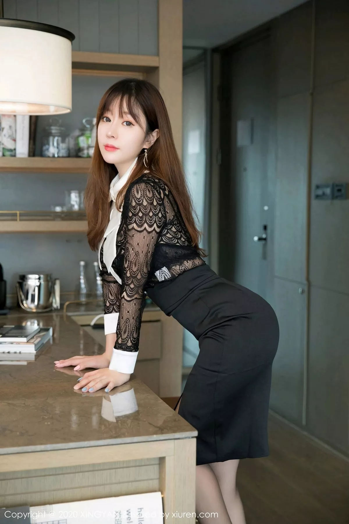 秀人集.com_[XINGYAN星颜社]VOL.134_女神王雨纯私房黑色职业装半脱露透视内裤秀翘臀诱惑写真66P