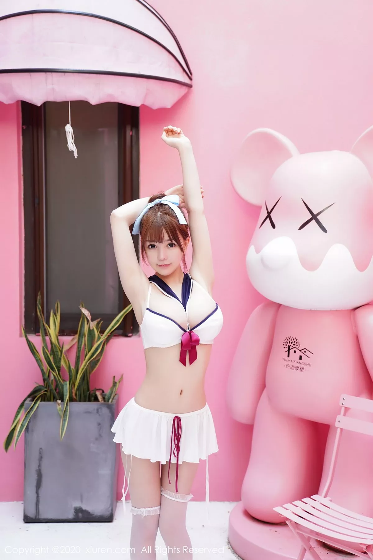 秀人集.com_[XiuRen秀人网]No.2243_嫩模UU酱水手服内衣主题户外半脱露傲人豪乳极致诱惑写真37P