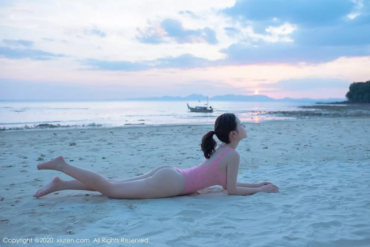 秀人集.com_[XiuRen秀人网]No.2340_嫩模沈梦瑶泰国甲米海边主题粉红色蕾丝内衣秀火辣身材诱惑写真78P