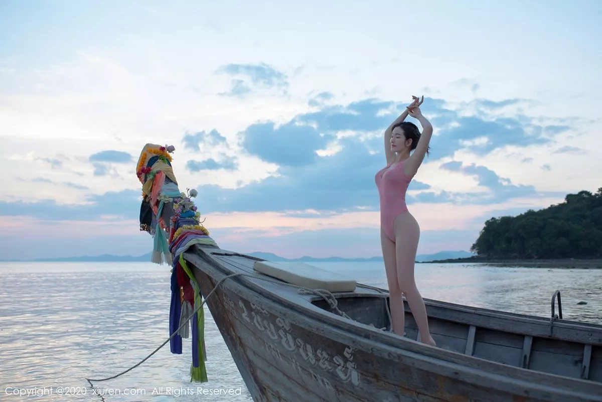 秀人集.com_[XiuRen秀人网]No.2340_嫩模沈梦瑶泰国甲米海边主题粉红色蕾丝内衣秀火辣身材诱惑写真78P
