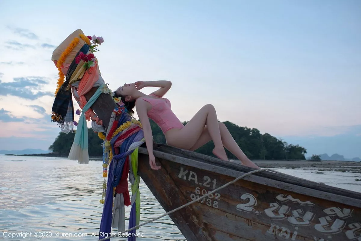 秀人集.com_[XiuRen秀人网]No.2340_嫩模沈梦瑶泰国甲米海边主题粉红色蕾丝内衣秀火辣身材诱惑写真78P