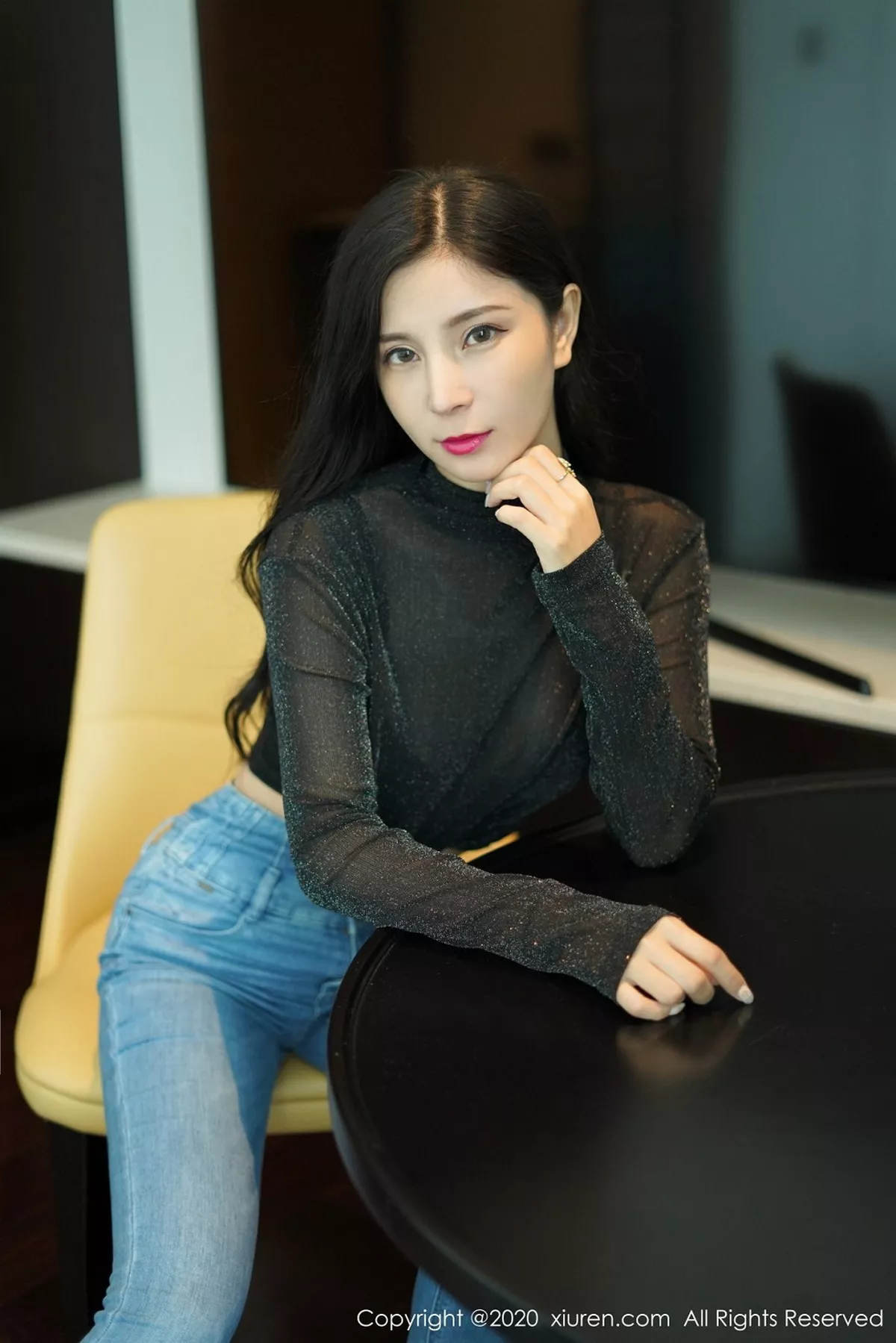 秀人集.com_[XiuRen秀人网]No.2386_嫩模小蛮妖Yummy私房牛仔裤半脱露超薄黑丝裤袜秀翘臀诱惑写真67P