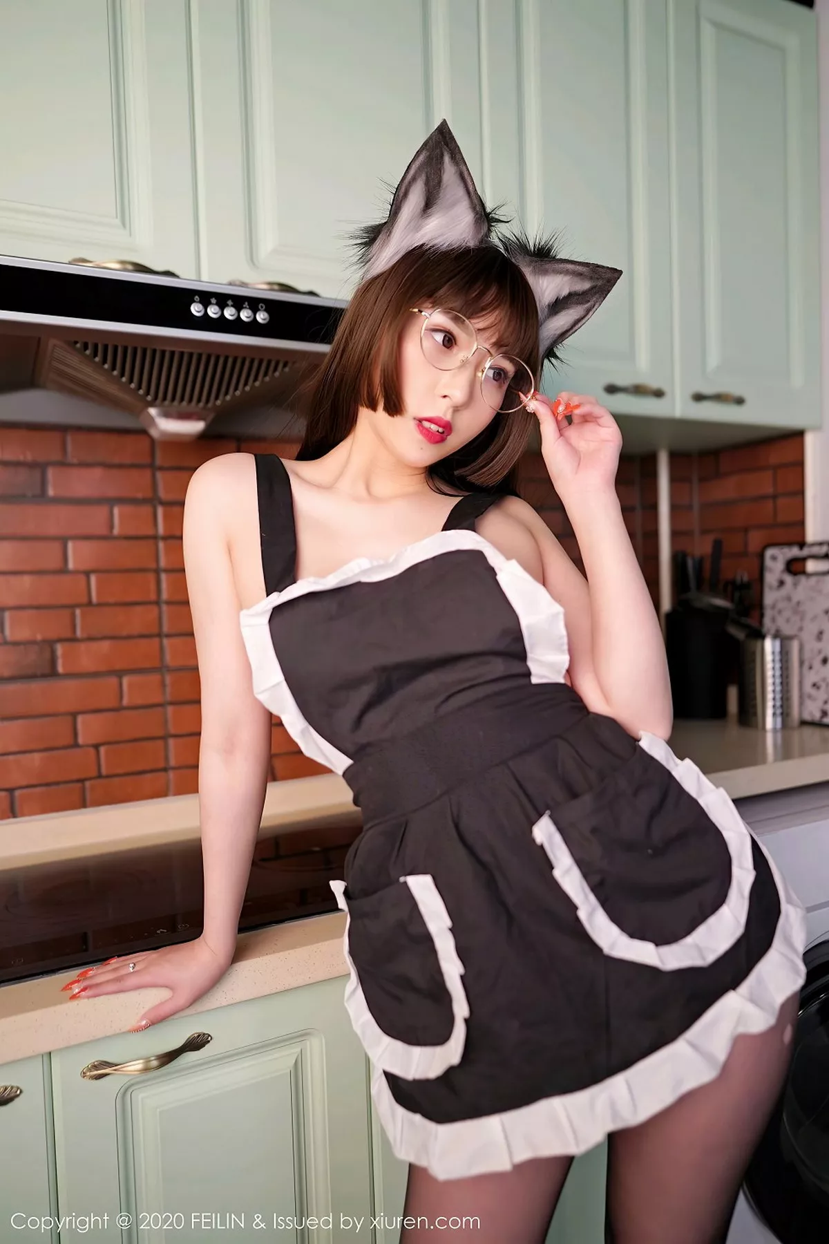 秀人集.com_[FeiLin嗲囡囡]VOL.240_嫩模小波多私房猫耳装+性感JK制服秀火辣身材诱惑写真62P