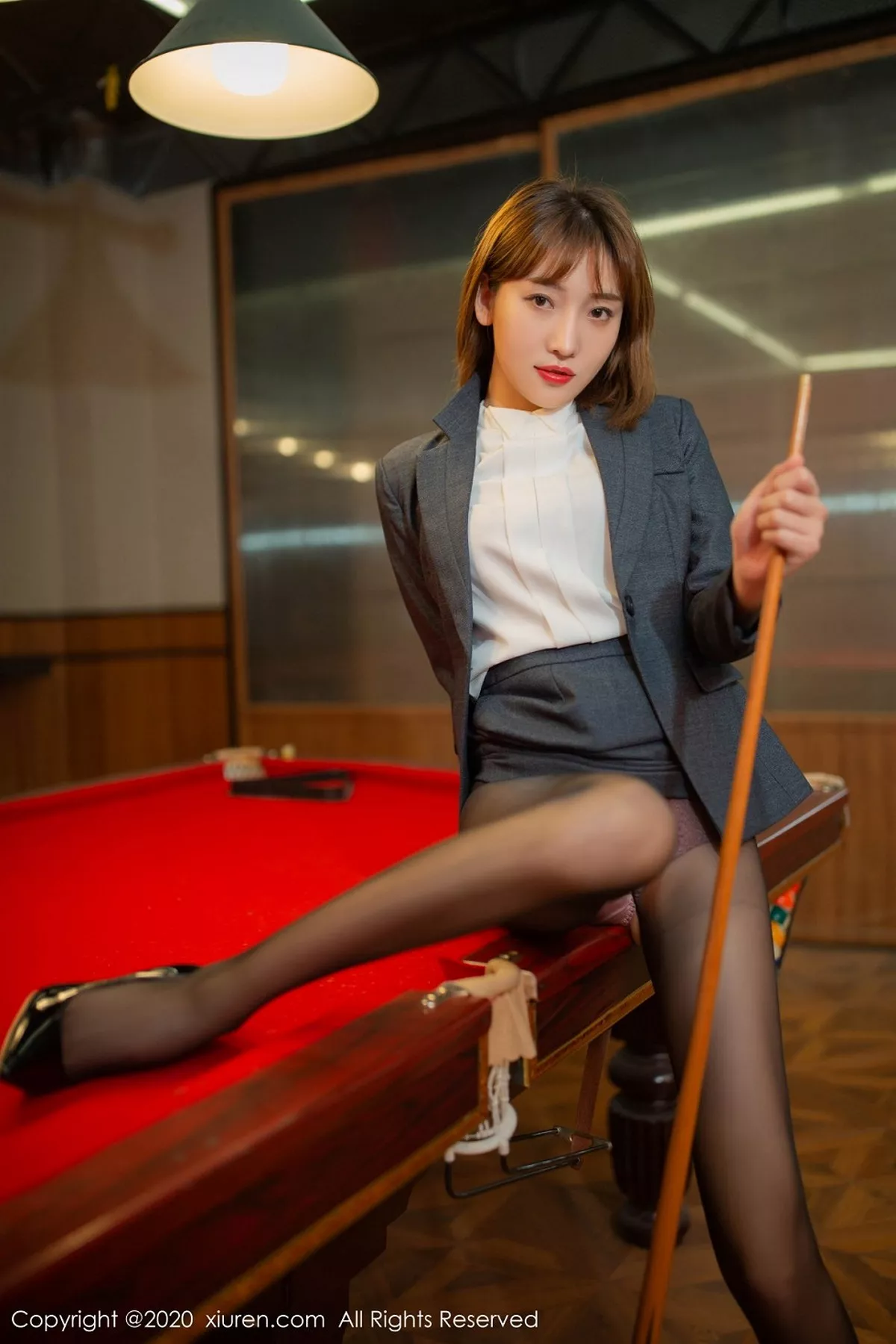 秀人集.com_[XiuRen秀人网]No.2363_嫩模陆萱萱台球室主题性感内衣配黑丝袜秀完美身材诱惑写真81P