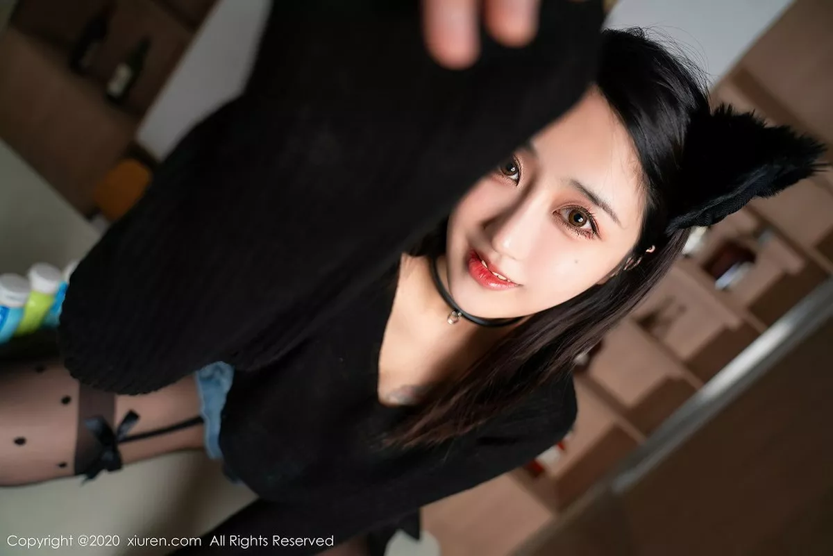 秀人集.com_[XiuRen秀人网]No.2529_嫩模林子欣Freya心愿旅拍黑猫变身主题开档黑丝裤袜极致诱惑写真68P