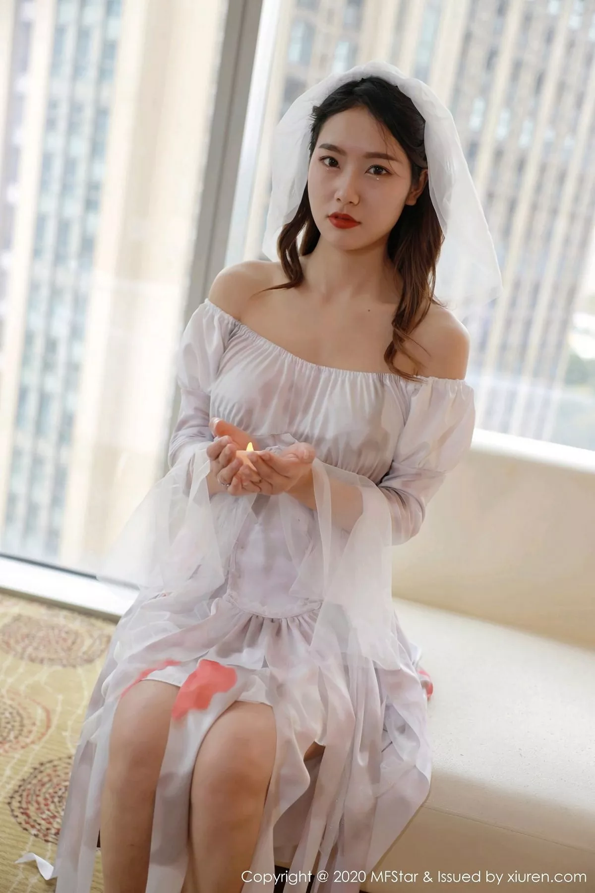 秀人集.com_[MFStar模范学院]Vol.408_嫩模方子萱万圣节鬼新娘主题撩裙露蕾丝内裤诱惑写真61P