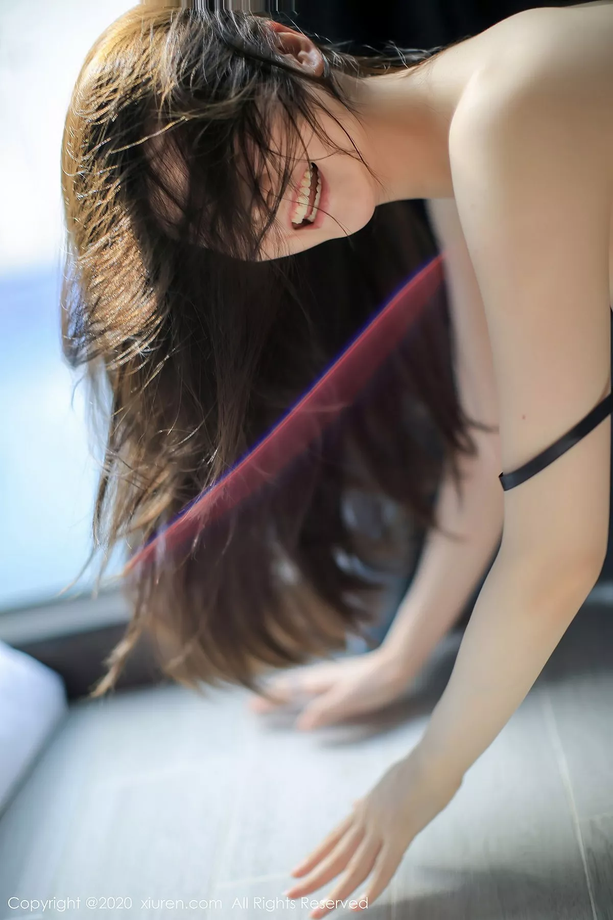 秀人集.com_[XiuRen秀人网]No.2613_女神糯美子Mini三亚旅拍私房黑色蕾丝情趣内衣秀惹火身材诱惑写真48P