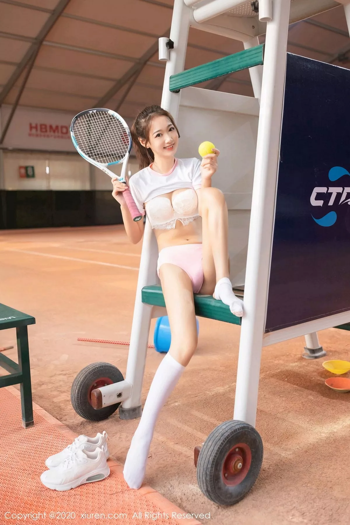 秀人集.com_[XiuRen秀人网]No.2762_嫩模唐安琪网球少女主题粉色运动装秀完美身材甜美迷人写真71P