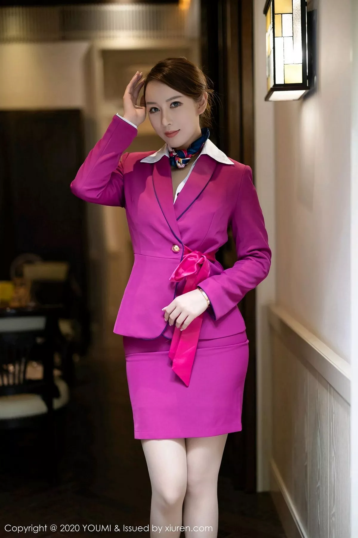 秀人集.com_[YouMi尤蜜荟]Vol.564_女神Egg-尤妮丝杭州旅拍空乘制服半脱露火辣身材极致诱惑写真83P