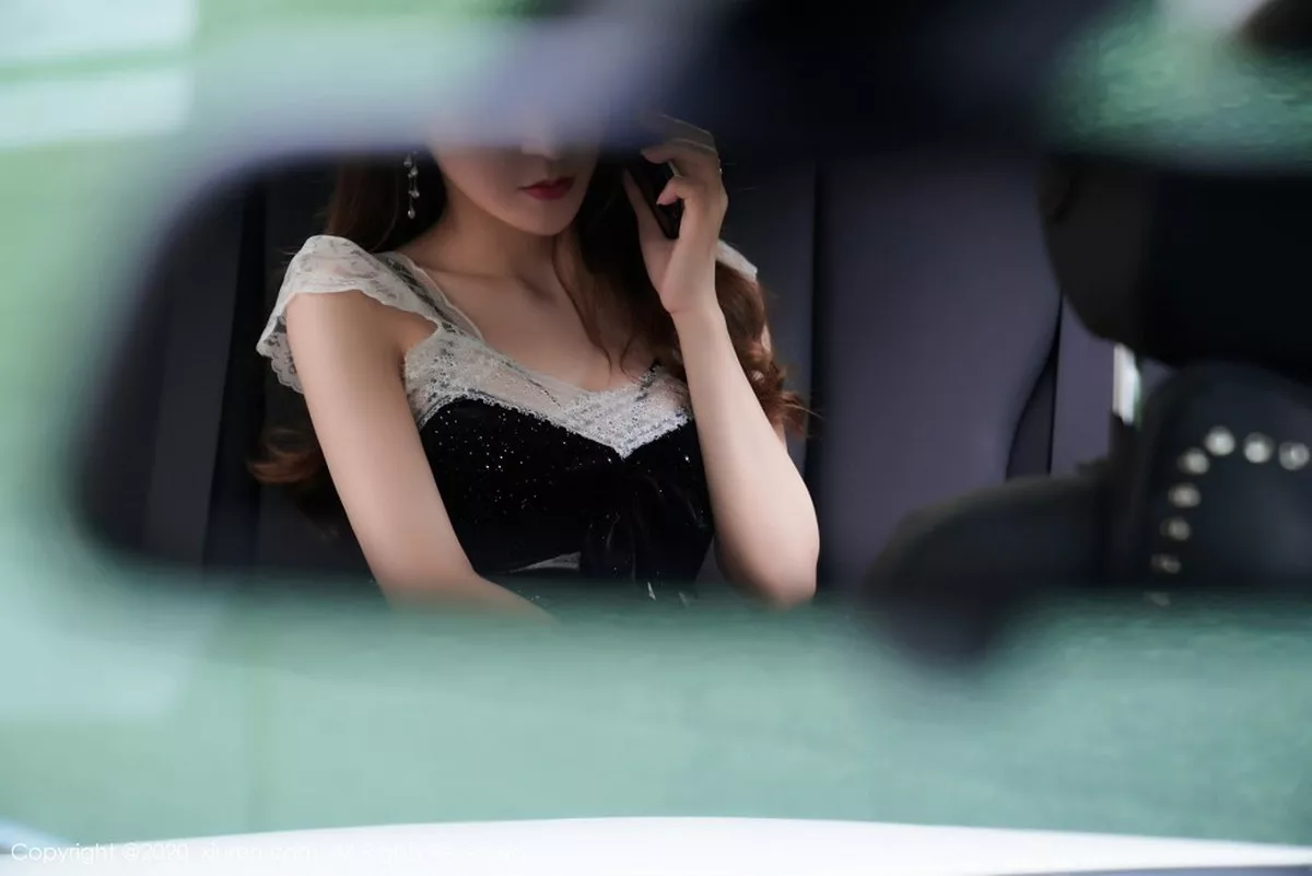 秀人集.com_[XiuRen秀人网]No.2832_嫩模周于希下班打车剧情主题车拍系列性感黑色内衣迷人诱惑写真90P