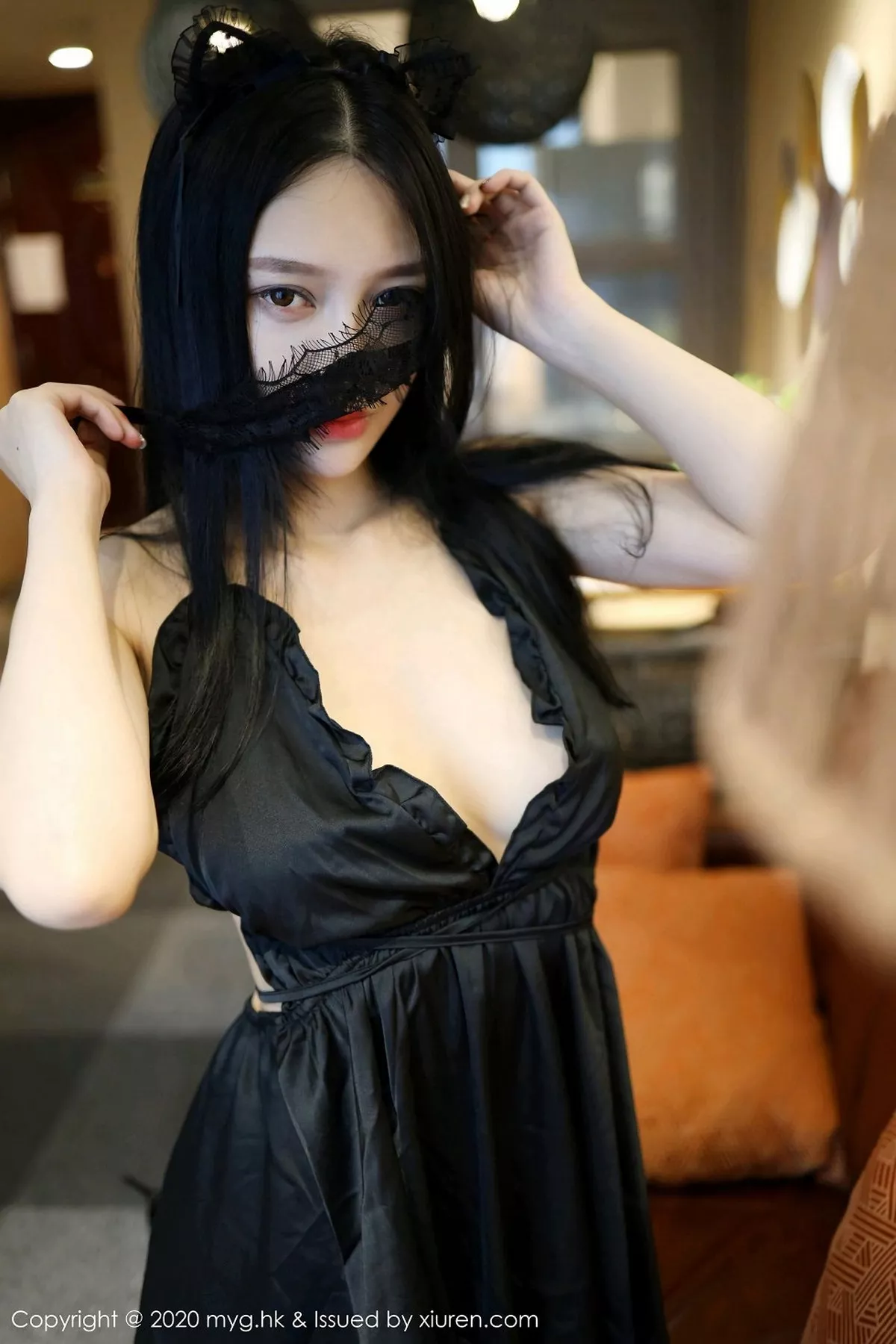 秀人集.com_[MyGirl美媛馆]Vol.457_女神唐琪儿神秘蒙面主题黑色低胸连身裙秀白嫩豪乳诱惑写真113P