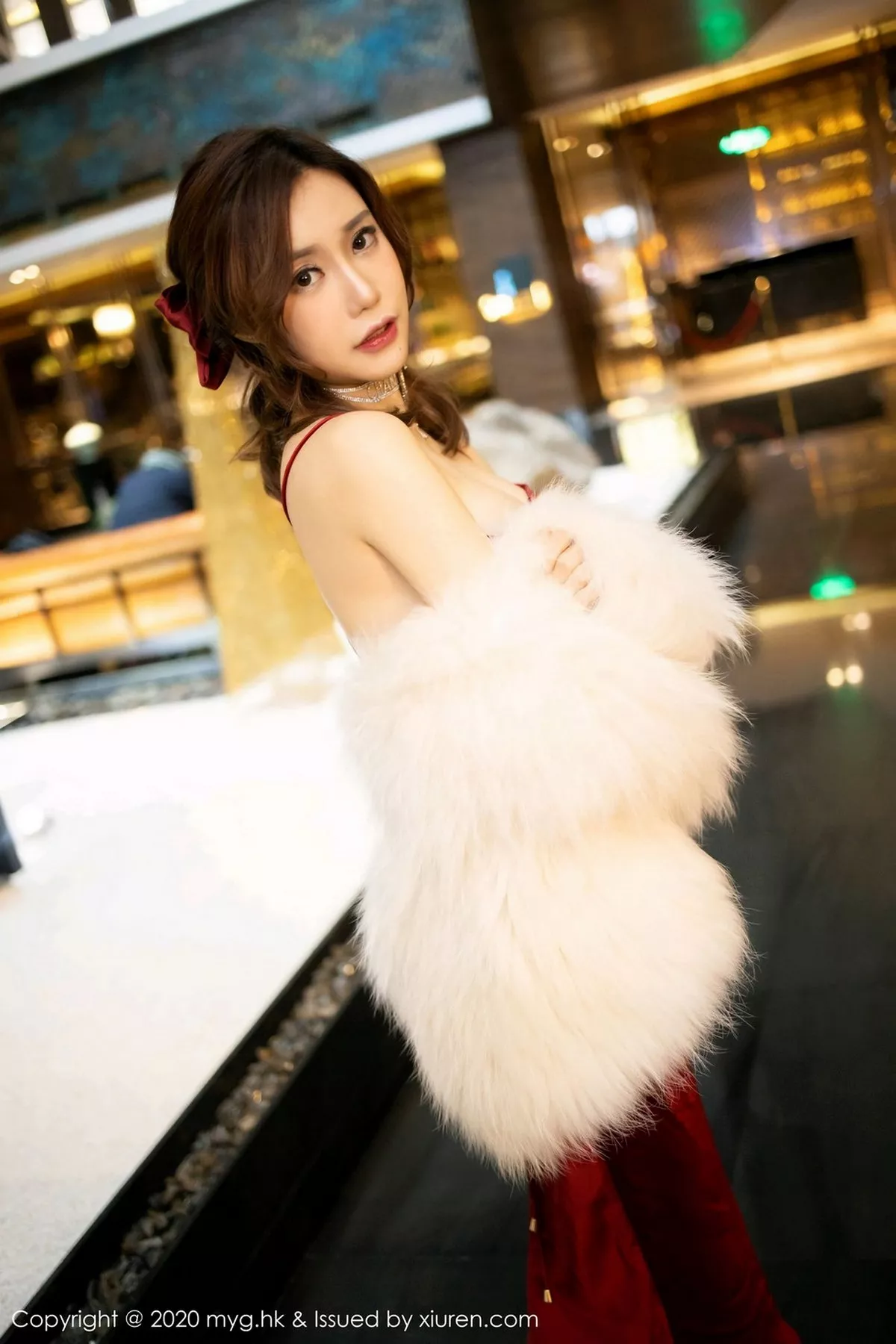 秀人集.com_[MyGirl美媛馆]Vol.471_女神绮里嘉ula圣诞主题私房半脱露无内黑丝裤袜诱惑写真74P