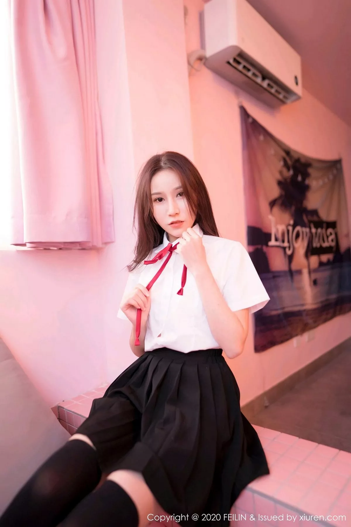 秀人集.com_[FeiLin嗲囡囡]VOL.361_嫩模苻苓私房波波池性感JK制服半脱露火辣身材诱惑写真59P