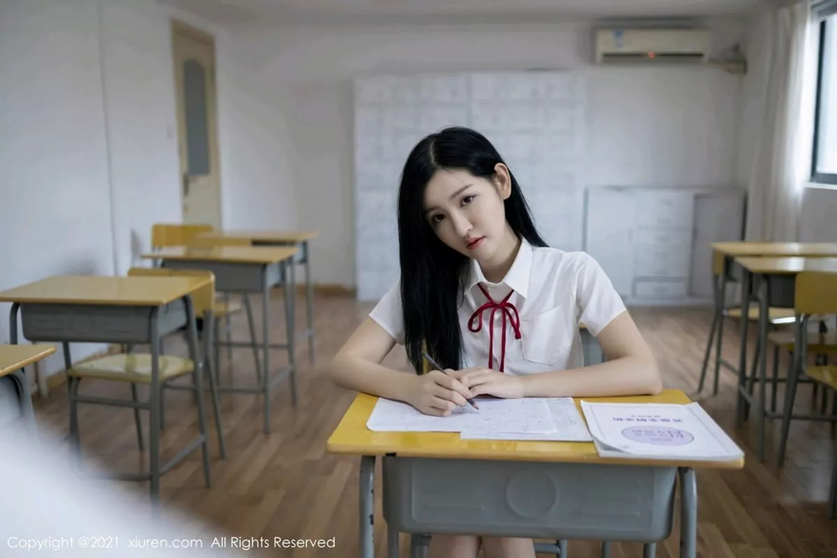 秀人集.com_[XiuRen秀人网]No.2970_女神沈梦瑶教室不良学生主题白衬衣配黑短裙撩人姿势诱惑写真60P