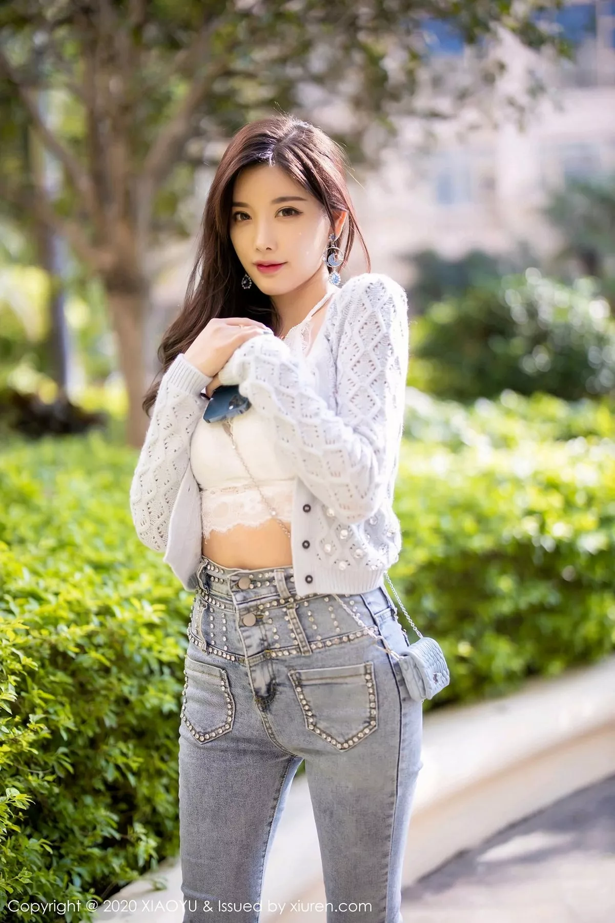 秀人集.com_[XiaoYu画语界]Vol.433_女神杨晨晨sugar床上脱牛仔裤露蕾丝内裤秀翘臀诱惑写真93P