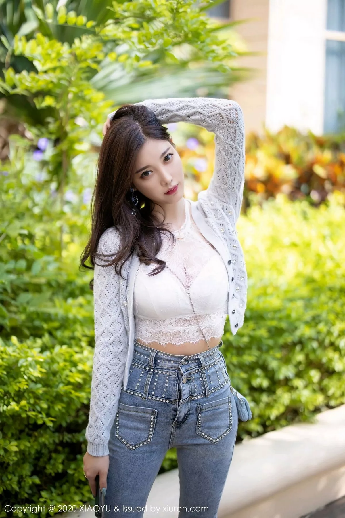 秀人集.com_[XiaoYu画语界]Vol.433_女神杨晨晨sugar床上脱牛仔裤露蕾丝内裤秀翘臀诱惑写真93P