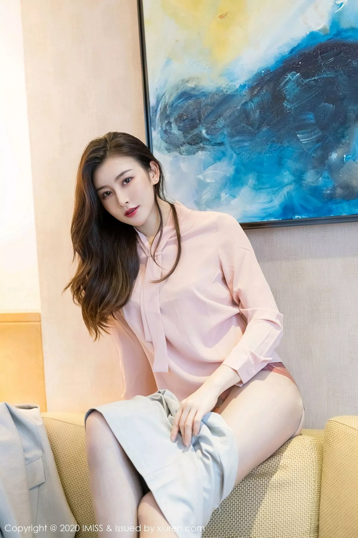 秀人集.com_[IMISS爱蜜社]Vol.538_气质美女Vanessa脱OL制服露性感内衣秀完美身材诱惑写真60P