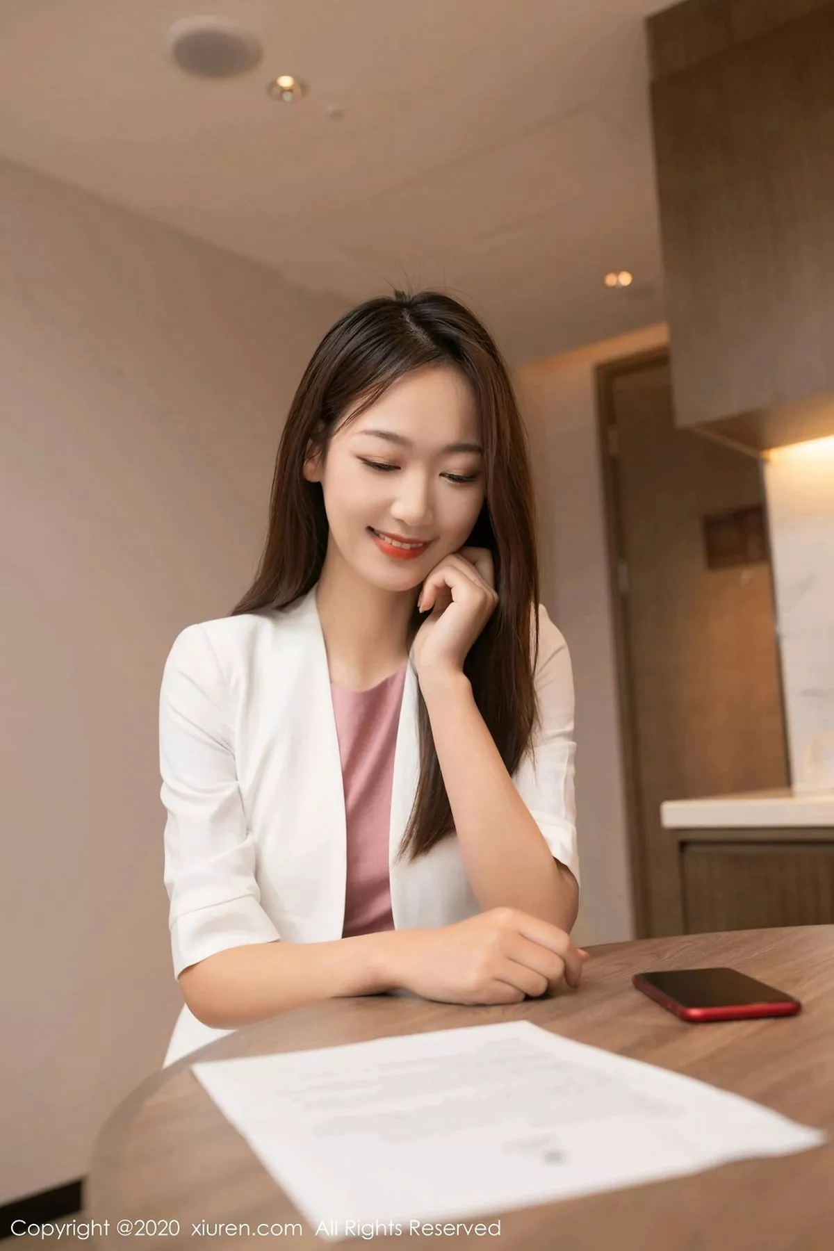 秀人集.com_[XiuRen秀人网]No.2927_嫩模唐安琪性感粉色连身裙配肉丝裤袜半脱秀翘臀撩人诱惑写真78P