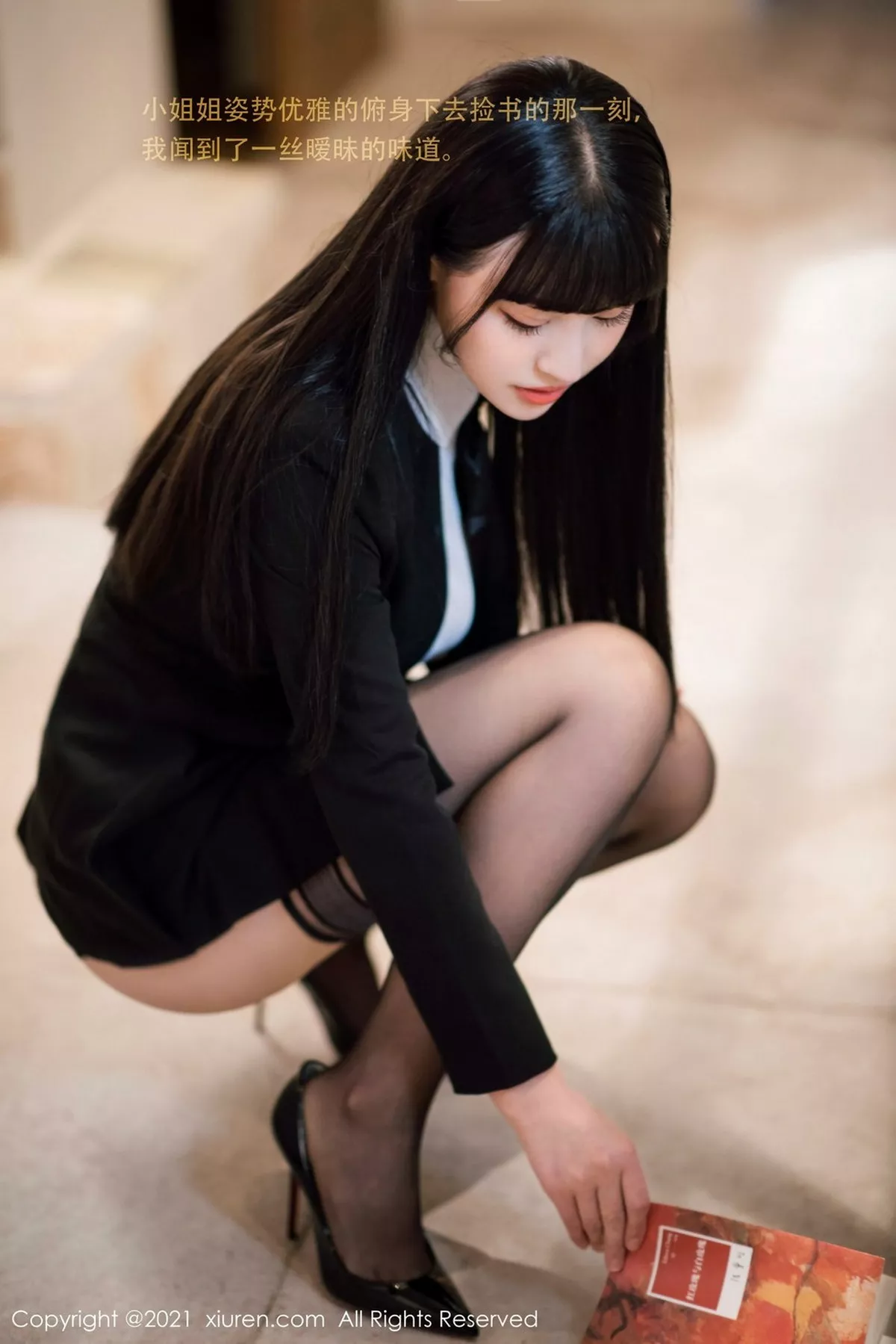 秀人集.com_[XiuRen秀人网]No.3038_女神朱可儿Flower图书馆主题脱白衬衣露完美身材撩人诱惑写真45P