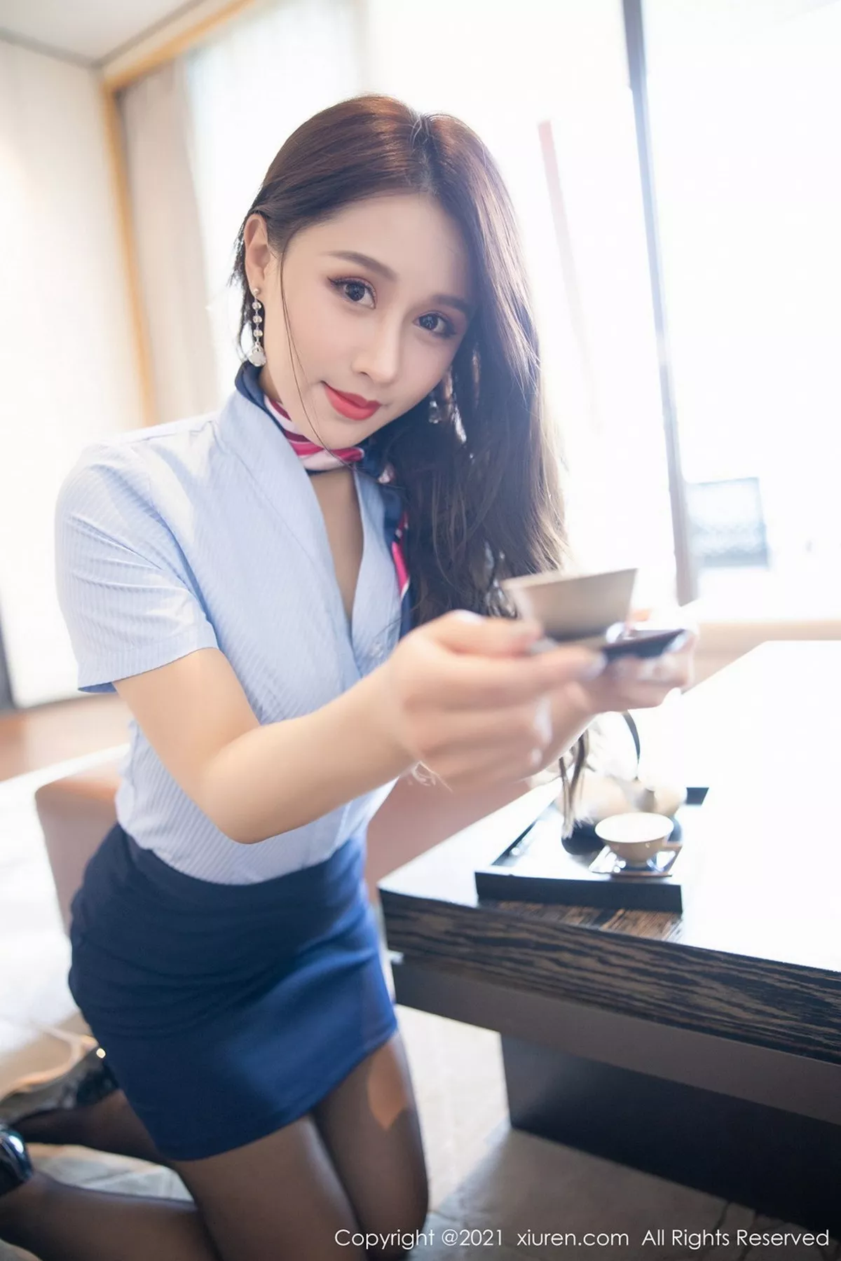 秀人集.com_[XiuRen秀人网]No.3073_嫩模徐安安三亚旅拍经典制服捆绑艺开档黑丝裤袜秀翘臀诱惑写真64P