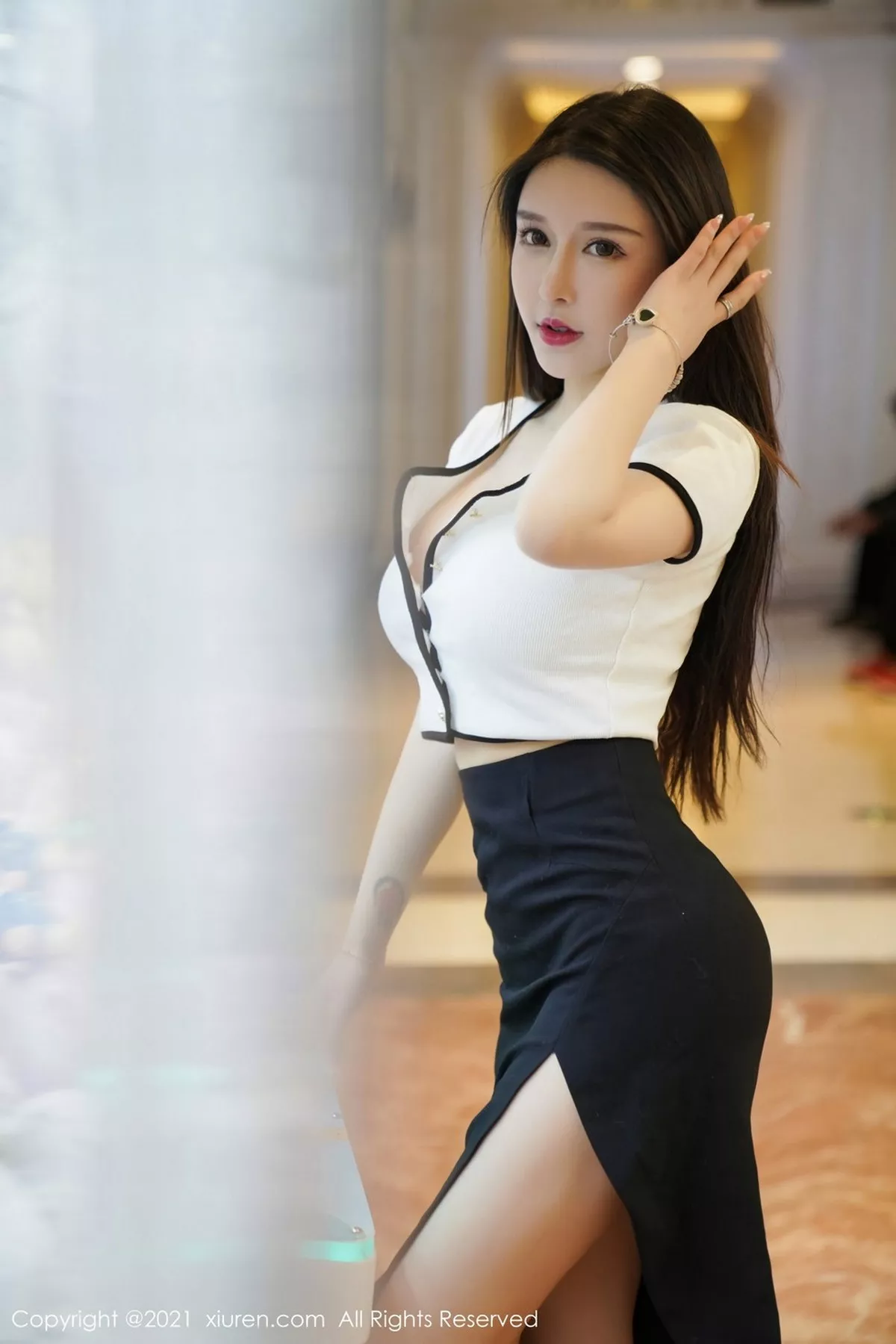 秀人集.com_[XiuRen秀人网]No.3023_嫩模玉兔miki私房半脱露性感黑色内衣配黑丝裤袜诱惑写真70P