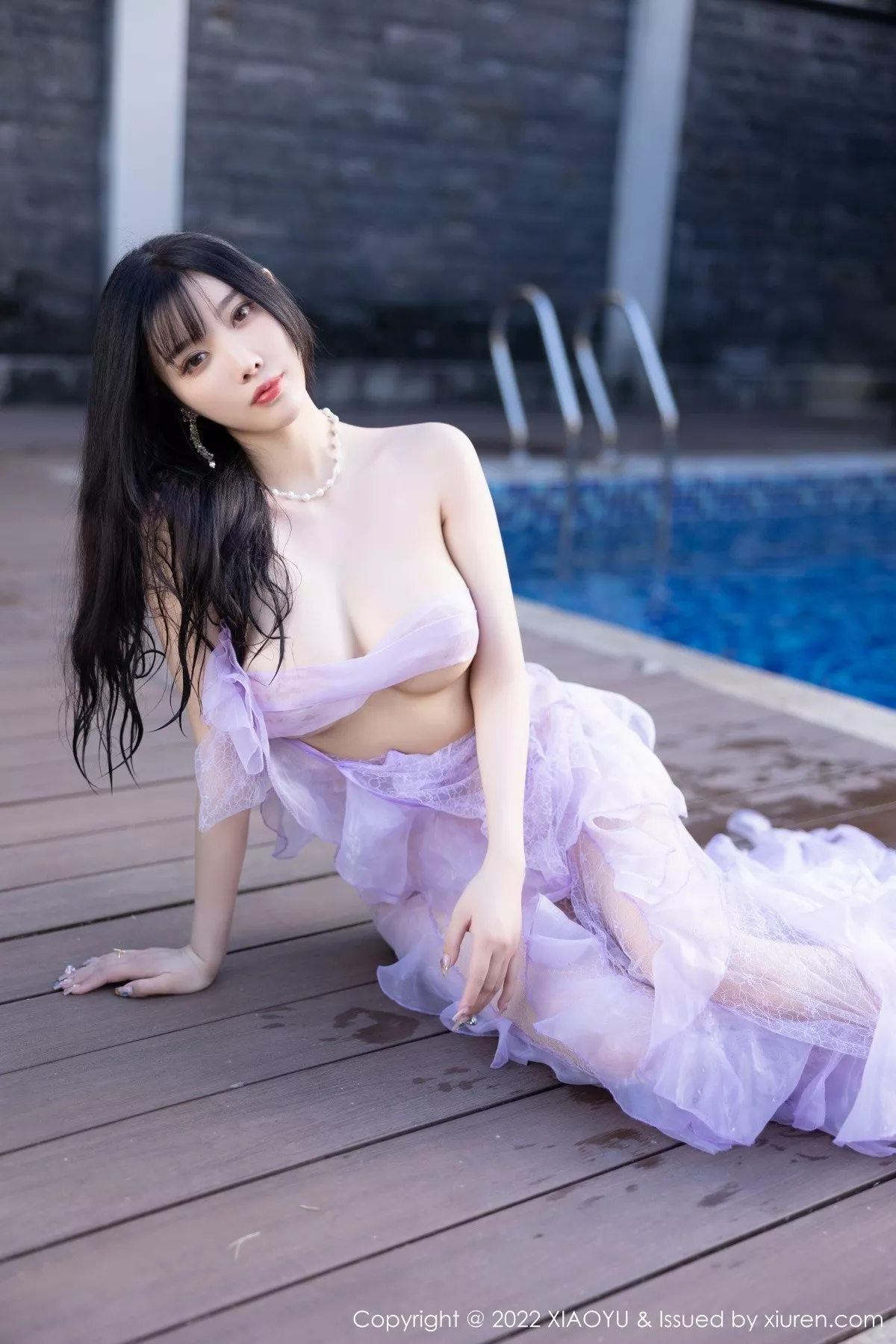 秀人集.com_[XiaoYu画语界]Vol.816_女神杨晨晨Yome海南旅拍户外泳池轻透长裙秀完美身材诱惑写真83P