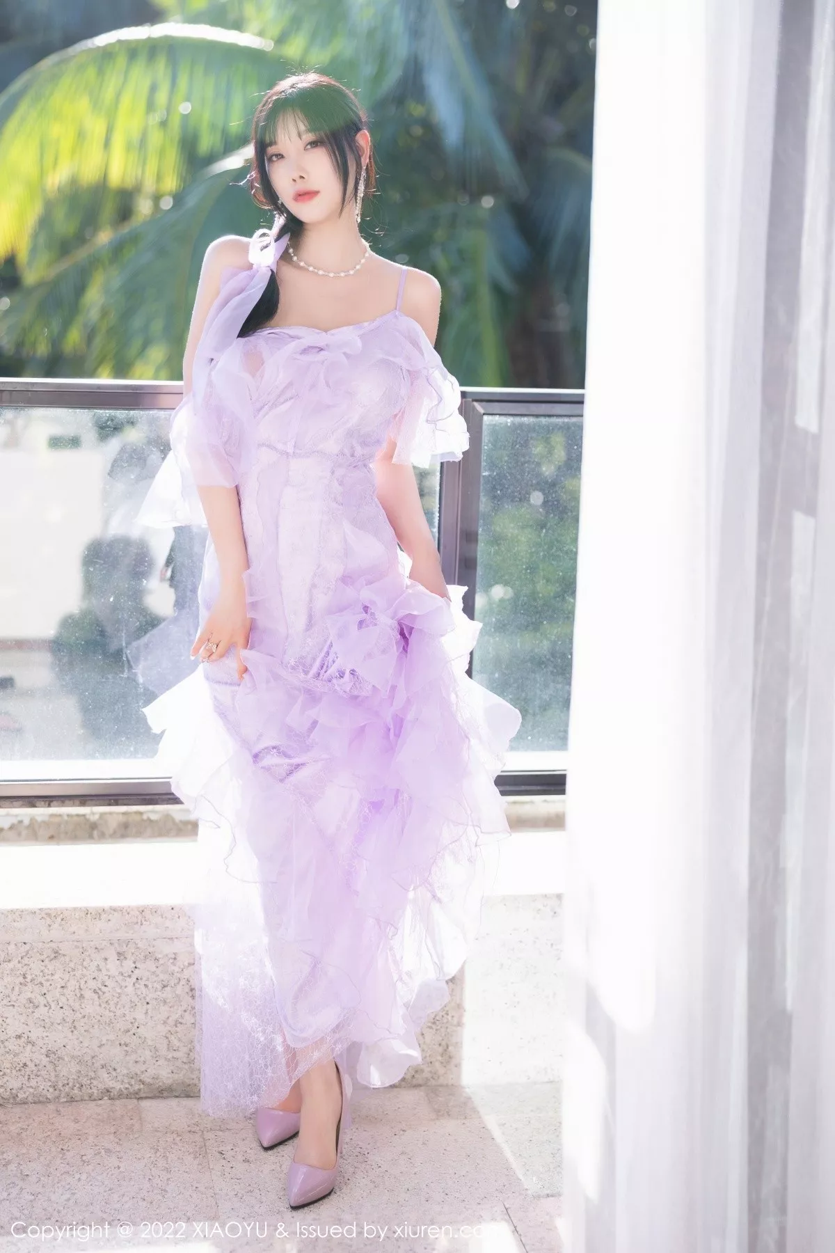 秀人集.com_[XiaoYu画语界]Vol.816_女神杨晨晨Yome海南旅拍户外泳池轻透长裙秀完美身材诱惑写真83P