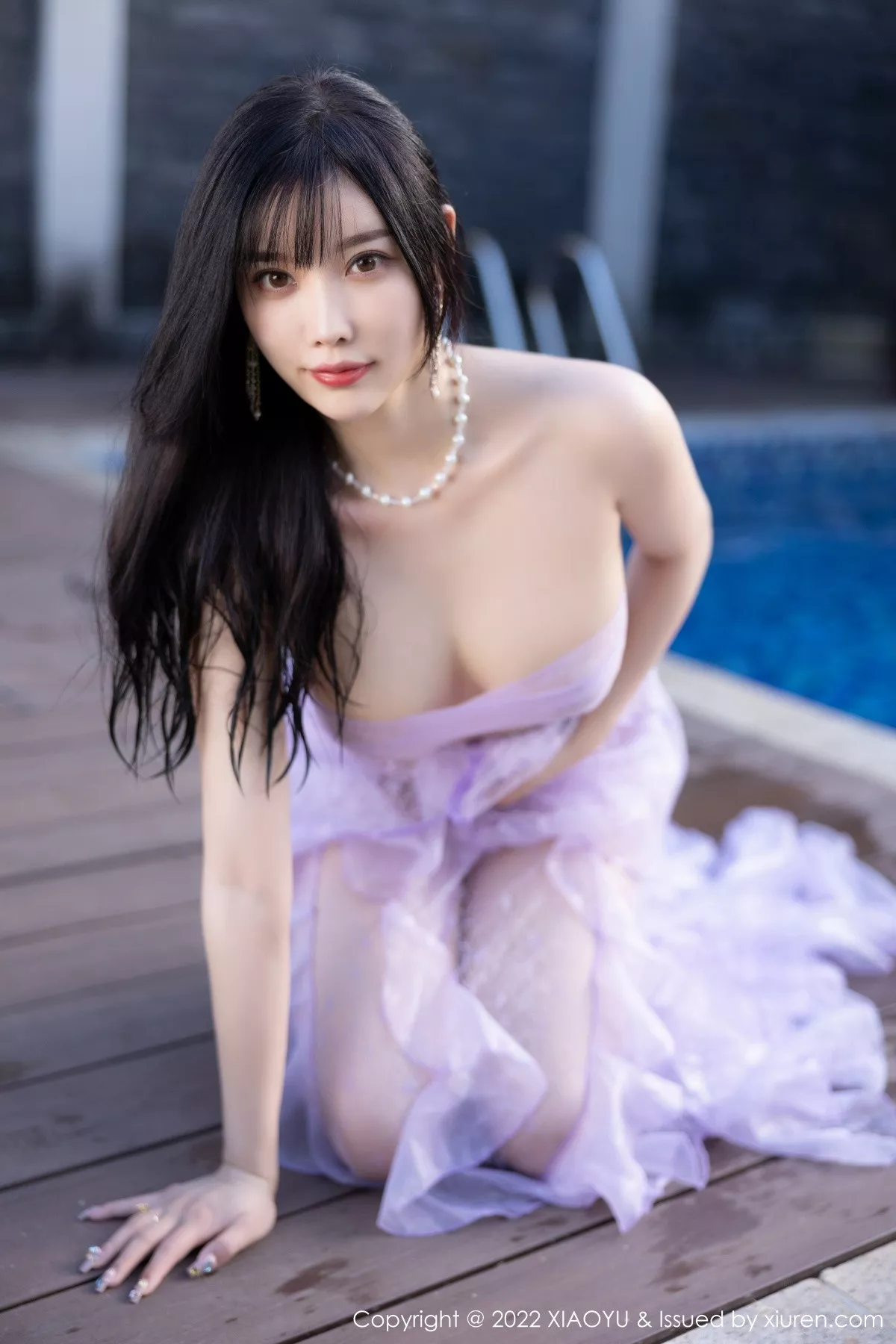 秀人集.com_[XiaoYu画语界]Vol.816_女神杨晨晨Yome海南旅拍户外泳池轻透长裙秀完美身材诱惑写真83P