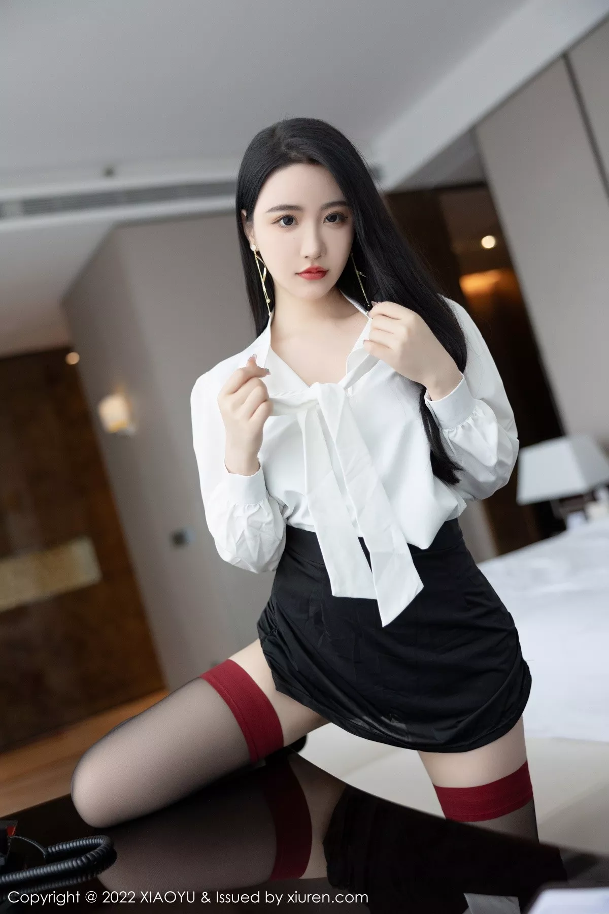 秀人集.com_[XiaoYu画语界]Vol.819_女神Cherry樱桃酱秘书角色装黑色轻透服饰秀完美身材诱惑写真83P