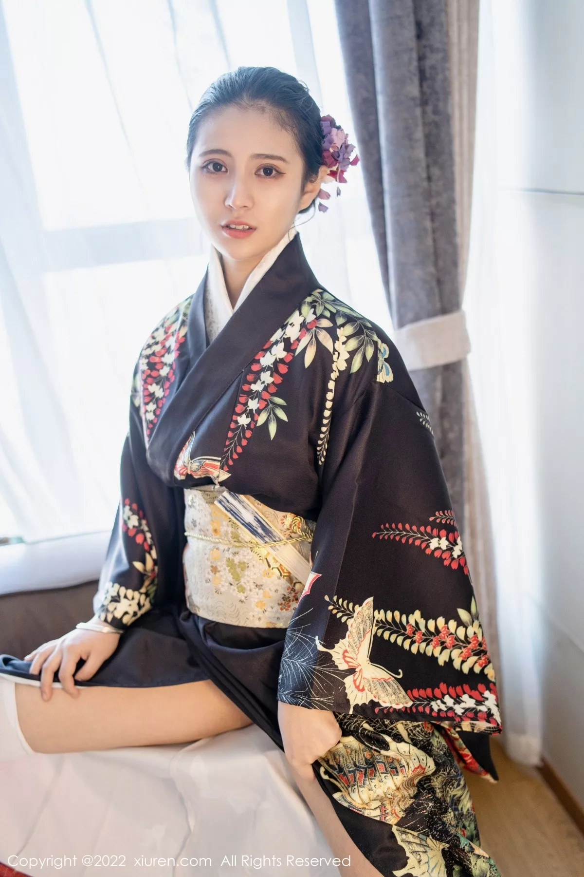 秀人集.com_[XiuRen秀人网]No.5309_模特久久Aimee日系居家和服半脱露白色抹胸内衣秀豪乳诱惑写真62P