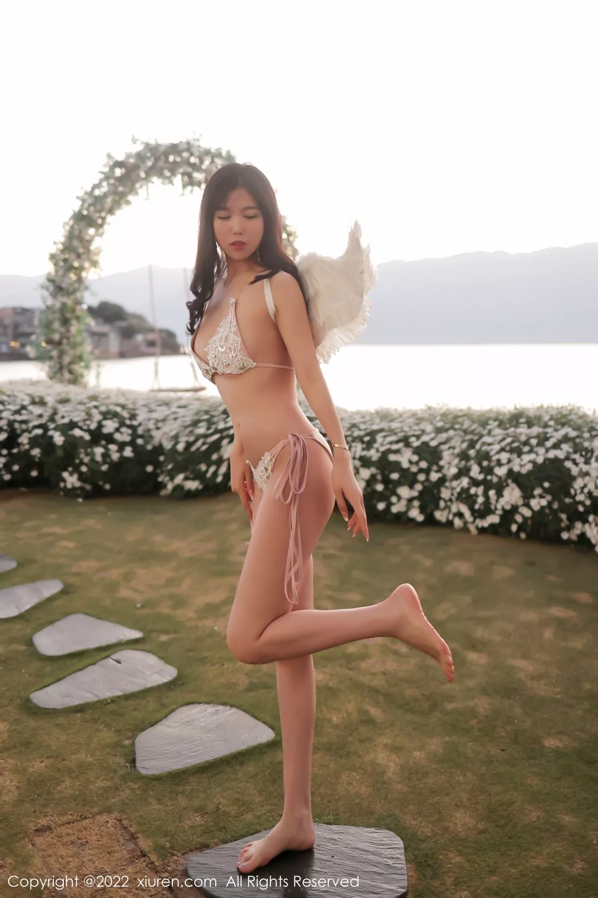 秀人集.com_[XiuRen秀人网]No.5363_模特李雅柔户外+室内天使翅膀配性感比基尼秀高挑身材诱惑写真54P