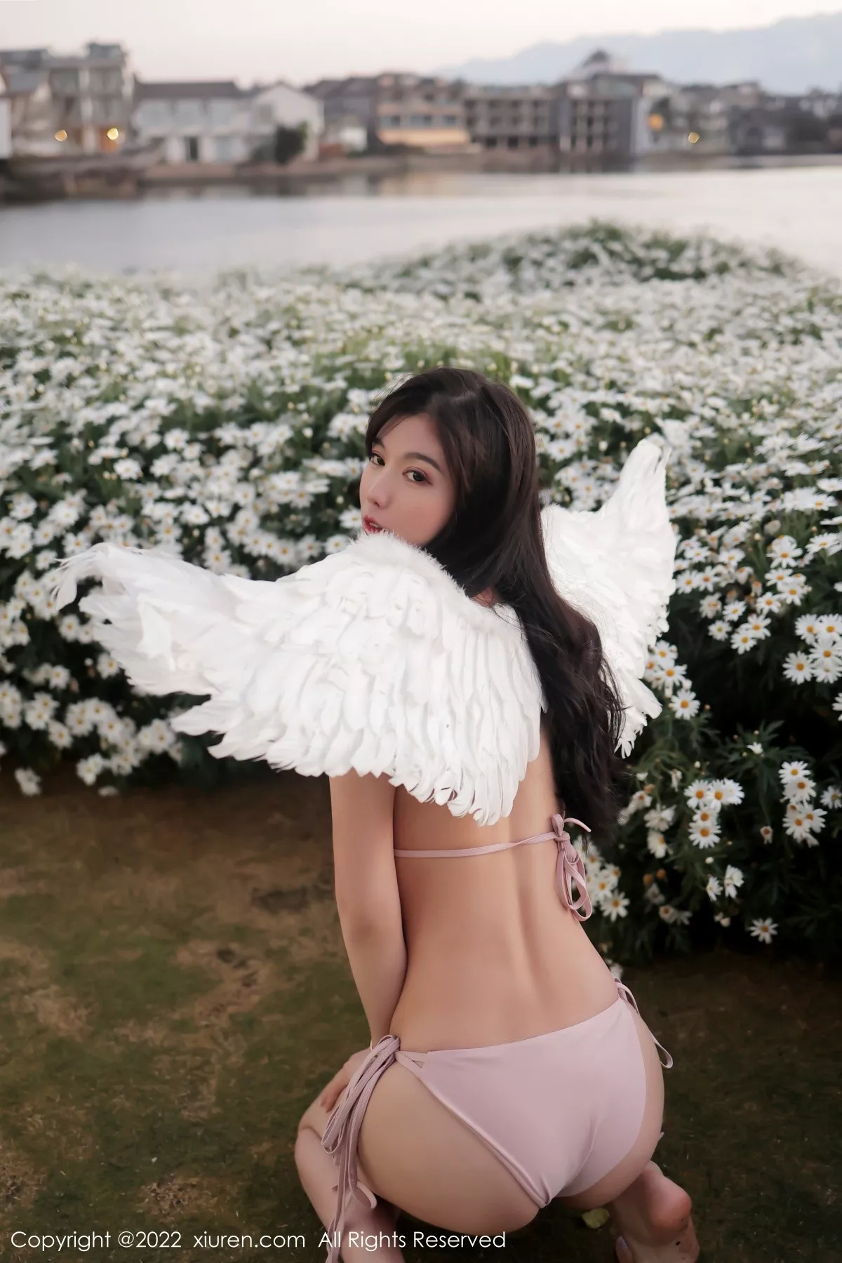 秀人集.com_[XiuRen秀人网]No.5363_模特李雅柔户外+室内天使翅膀配性感比基尼秀高挑身材诱惑写真54P