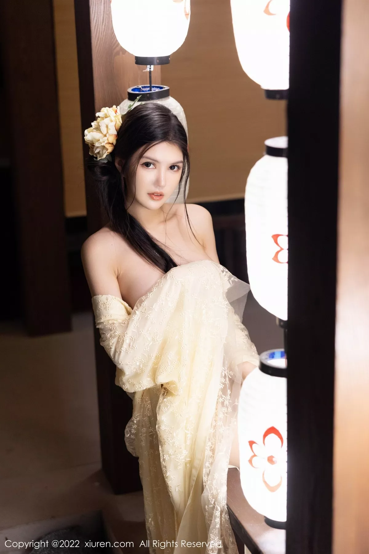 秀人集.com_[XiuRen秀人网]No.5387_模特媛媛酱belle淡黄轻透古装服配超薄肉丝秀惹火身材诱惑写真60P