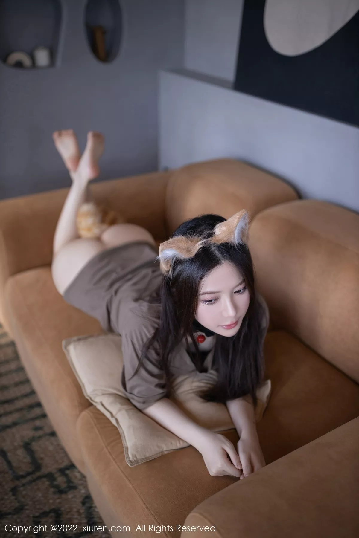 秀人集.com_[XiuRen秀人网]No.5395_模特鱼子酱Fish猫咪装扮主题宽松上衣秀婀娜动人身段诱惑写真75P