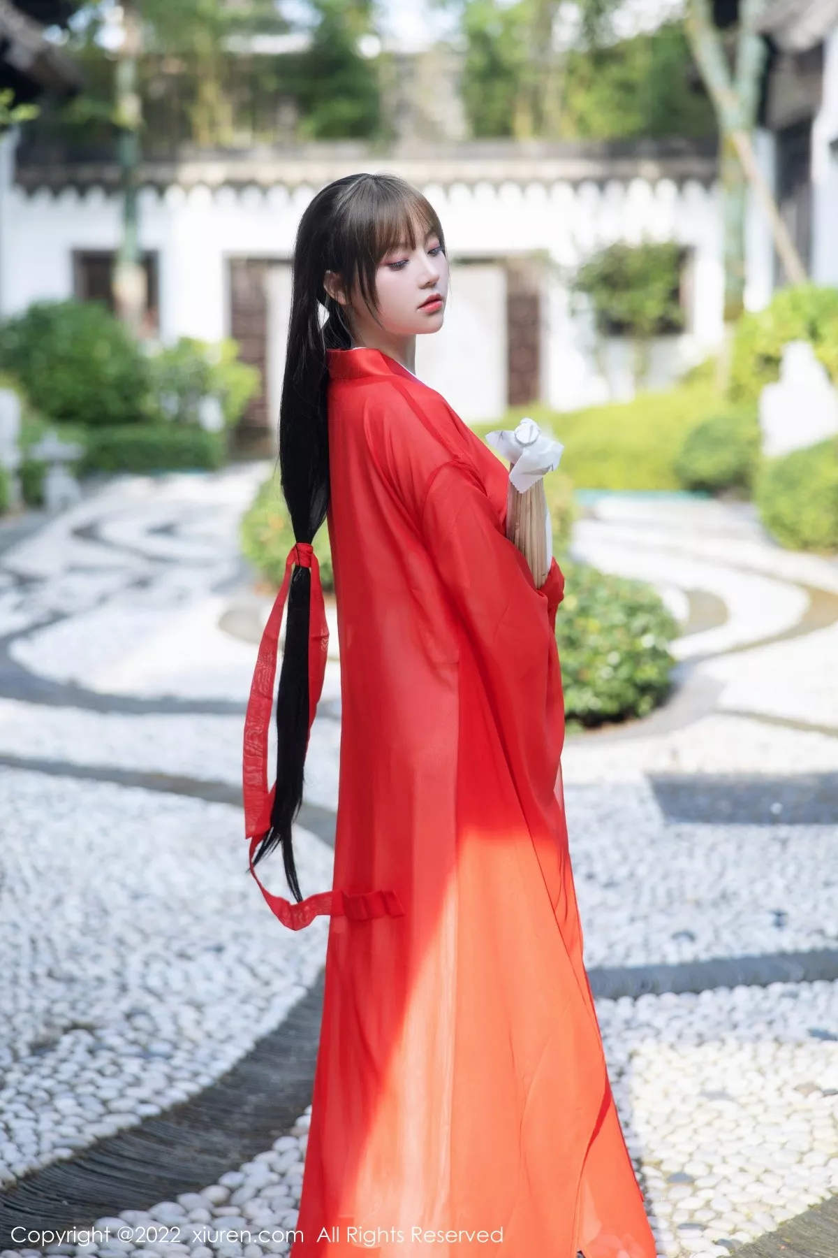 秀人集.com_[XiuRen秀人网]No.5414_模特豆瓣酱性感红色唐韵古装服饰半脱露傲人豪乳惹火诱惑写真80P